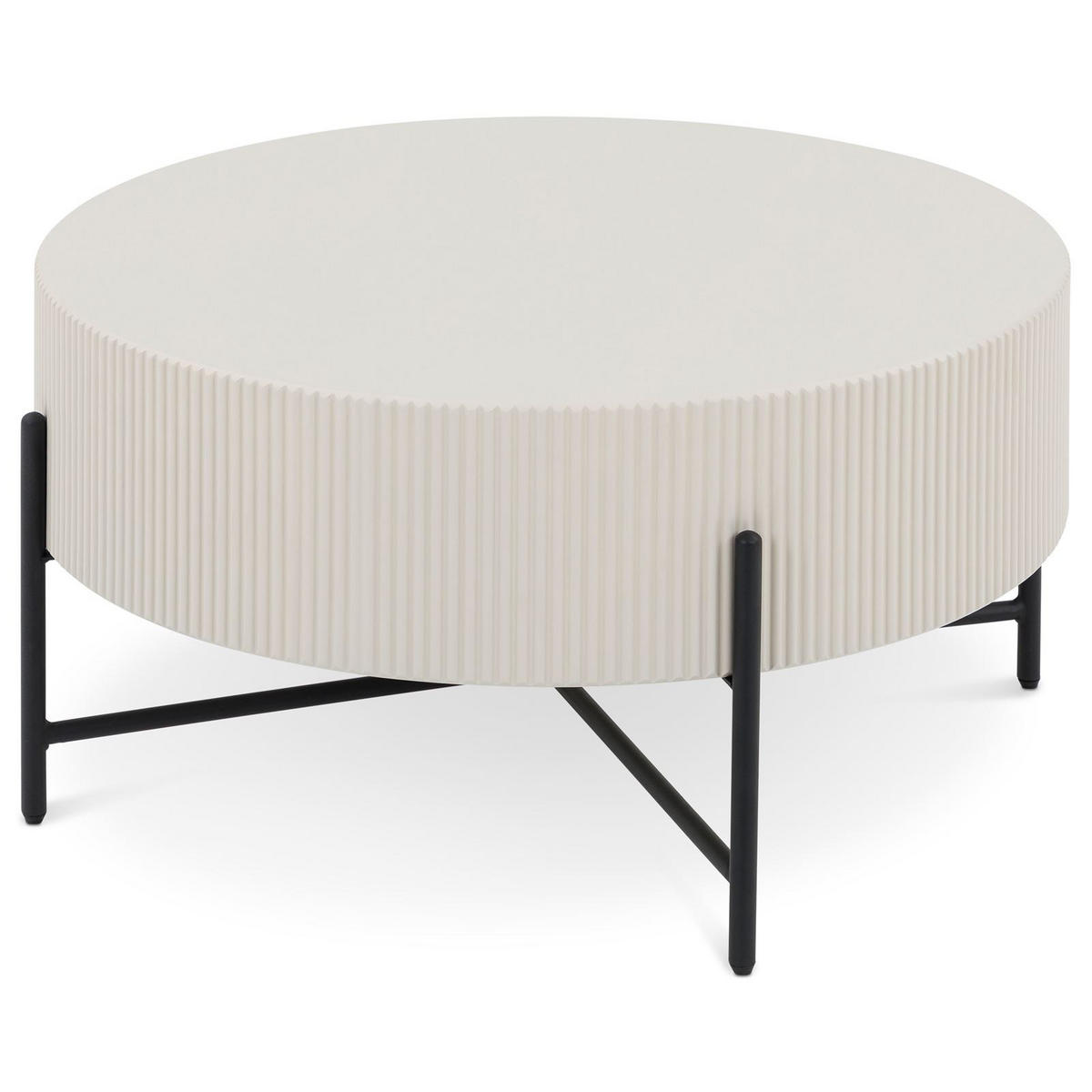 COUCHTISCH LOHA beige - Beige, Metall (80/80/40cm) - IDIMEX