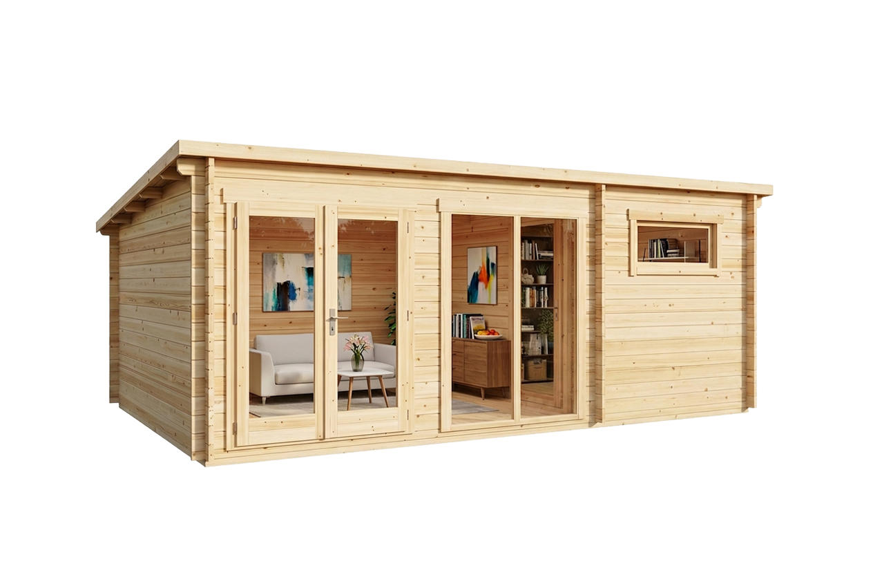 Alpholz Gartenhaus Natur 598x230x420 cm