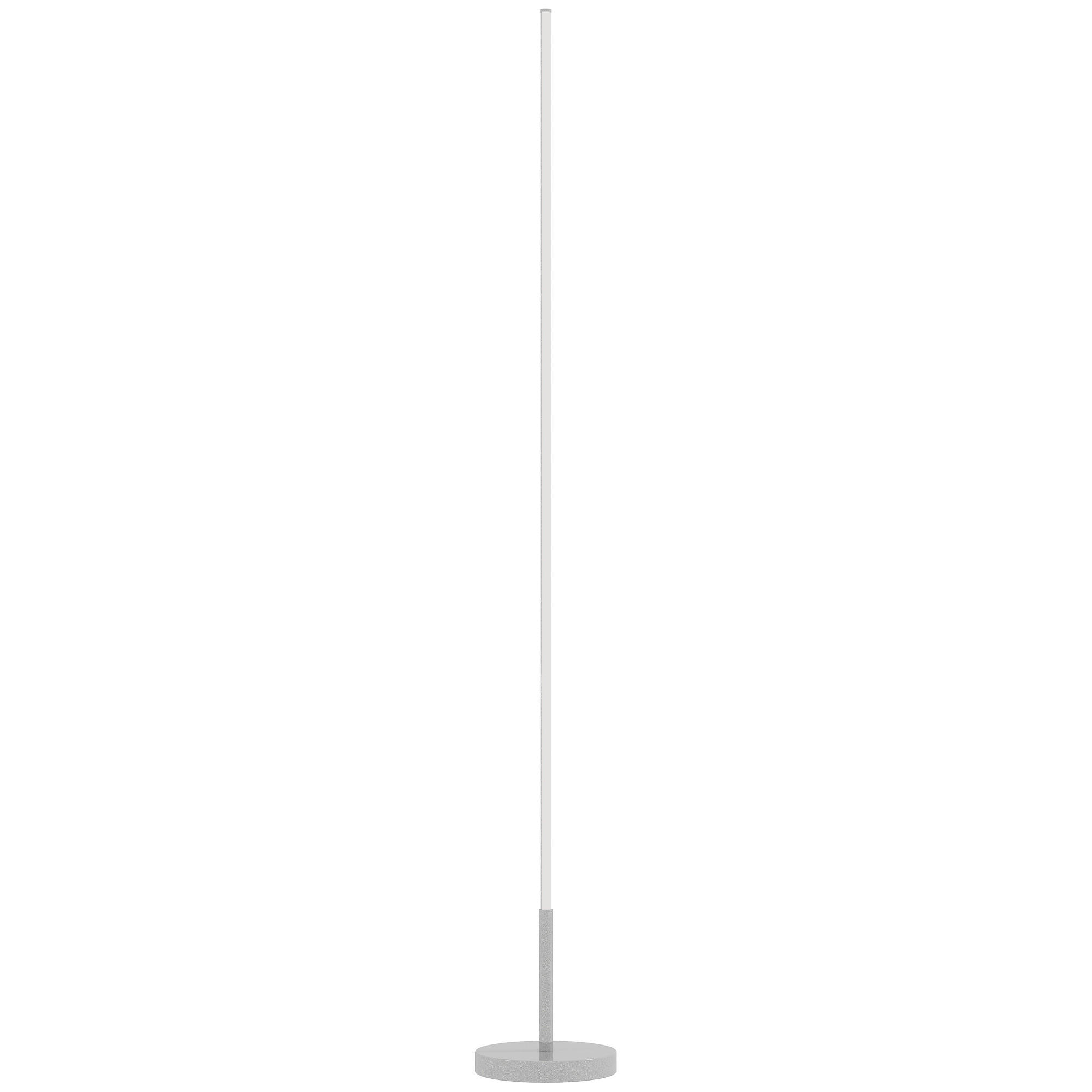 STEHLAMPE Stahl, Aluminium Silber - Silberfarben, Metall (20/20/150cm) - HOMCOM