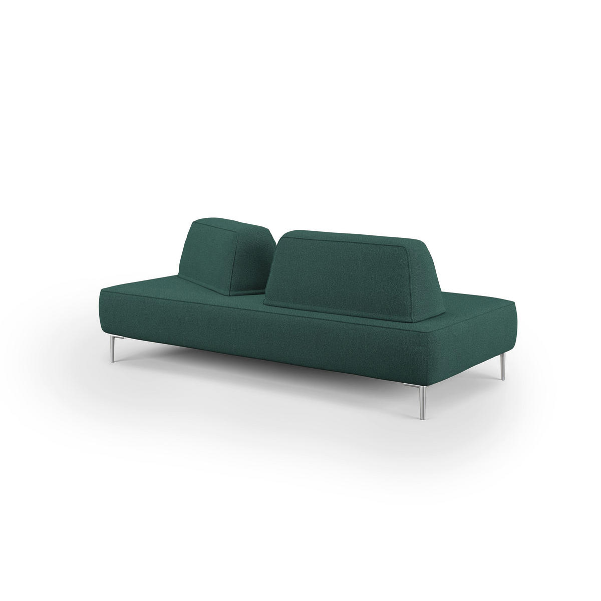 LINEARSOFA Newton - Grün, Textil (212/42/115cm) - Divani.store