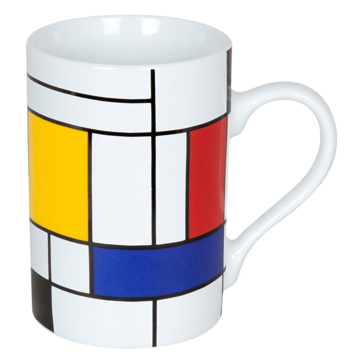 KAFFEEBECHER Hommage to Mondrian - Large Fragments - Naturfarben, Keramik (0.24L) - Könitz