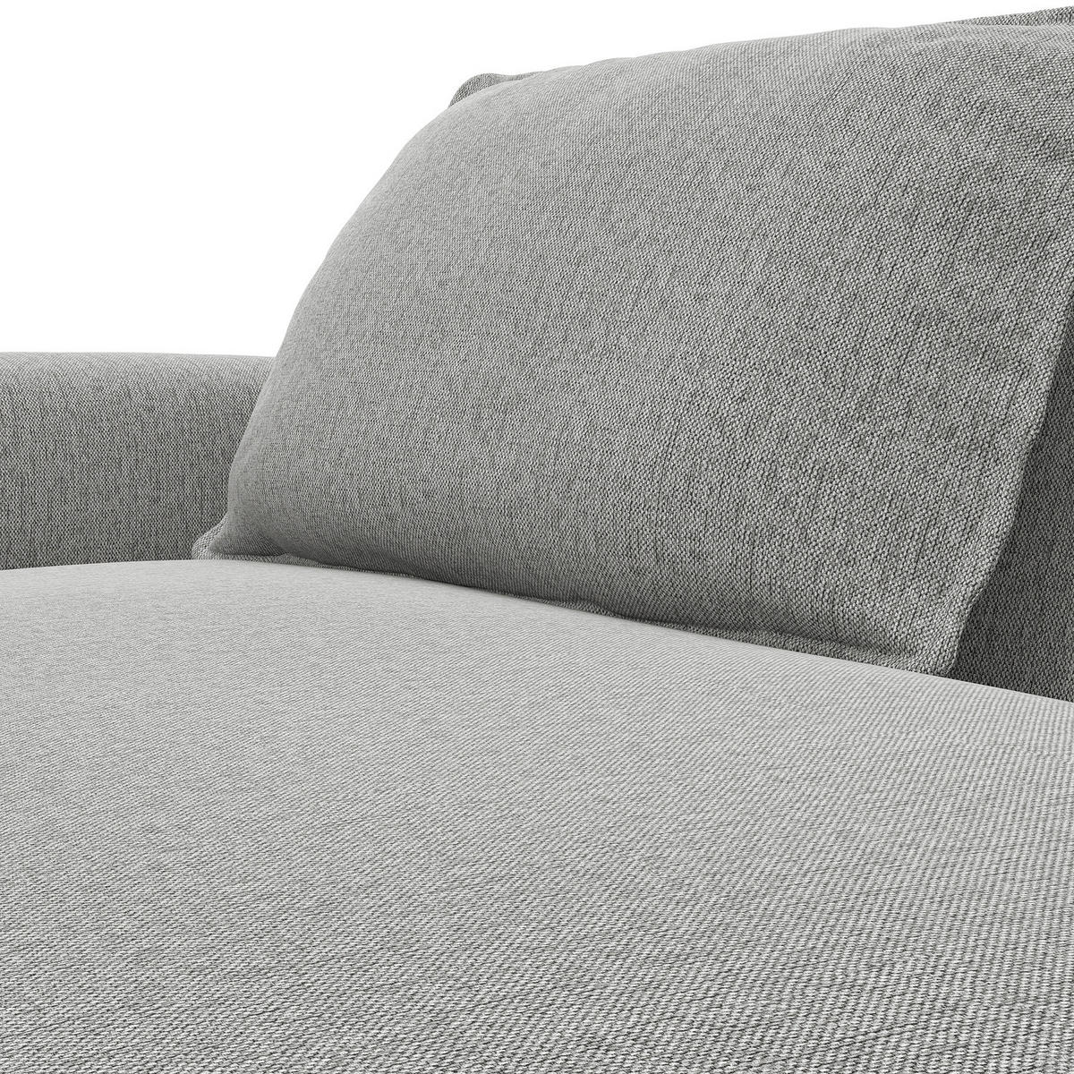 2,5-SITZER SOFA - Hellgrau, Textil (217/82/156cm) - home24