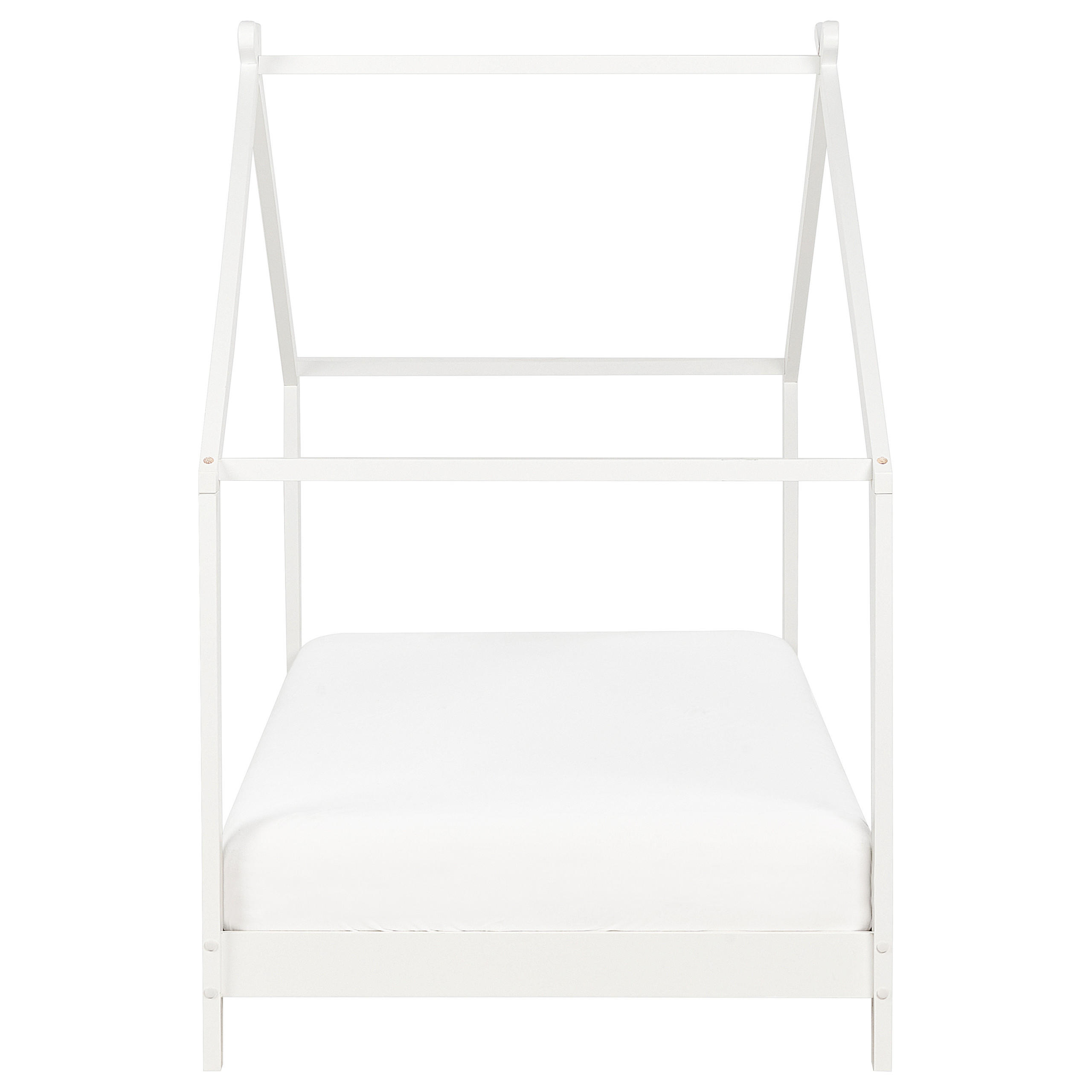 KINDER-HAUSBETT Weiß 90-200 cm Orlu - Weiß, Holz (90/200cm) - Beliani