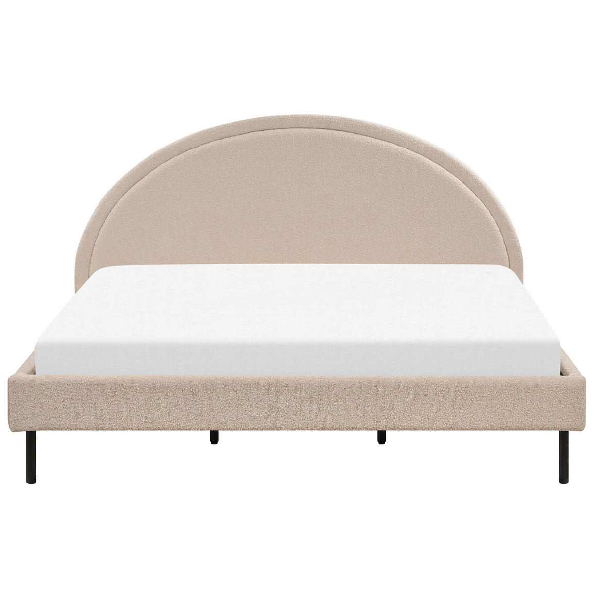 POLSTERBETT 180/200cm Beige Margut - Beige, Textil (180/200cm) - Beliani
