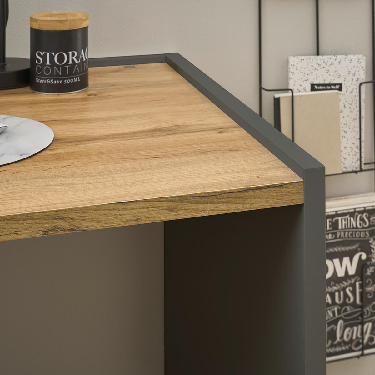 REGAL Crisp-61 - Anthrazit, Holzwerkstoff (40/70/40cm) - Lomado