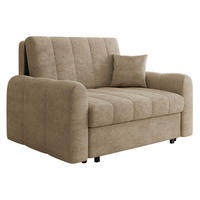 SCHLAFSOFA Viva Moon II - Hellbraun/Schwarz, Holz/Metall (148/85/98cm) - MIRJAN24