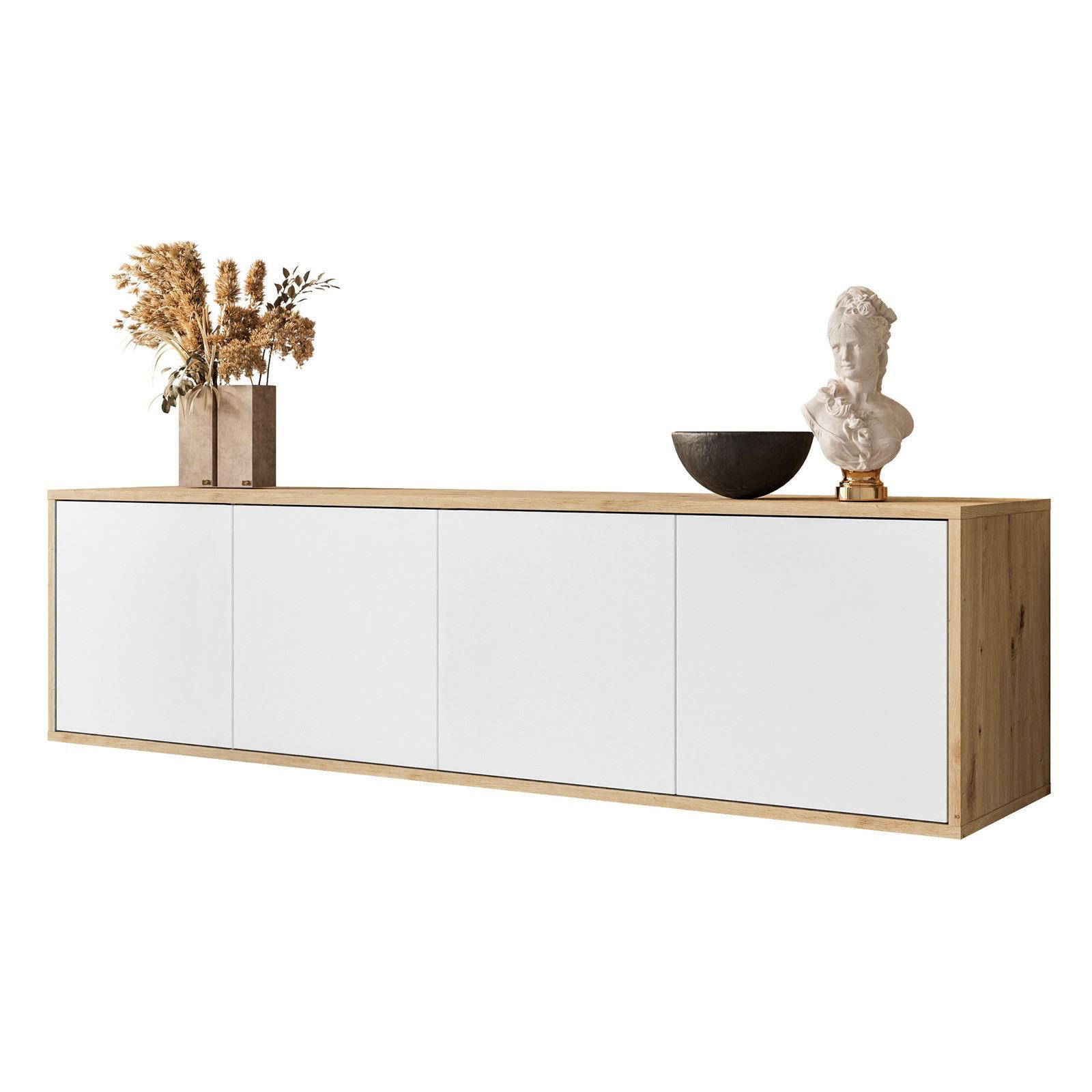 Lookway Tv-Schrank Weiß 156x41x38 cm