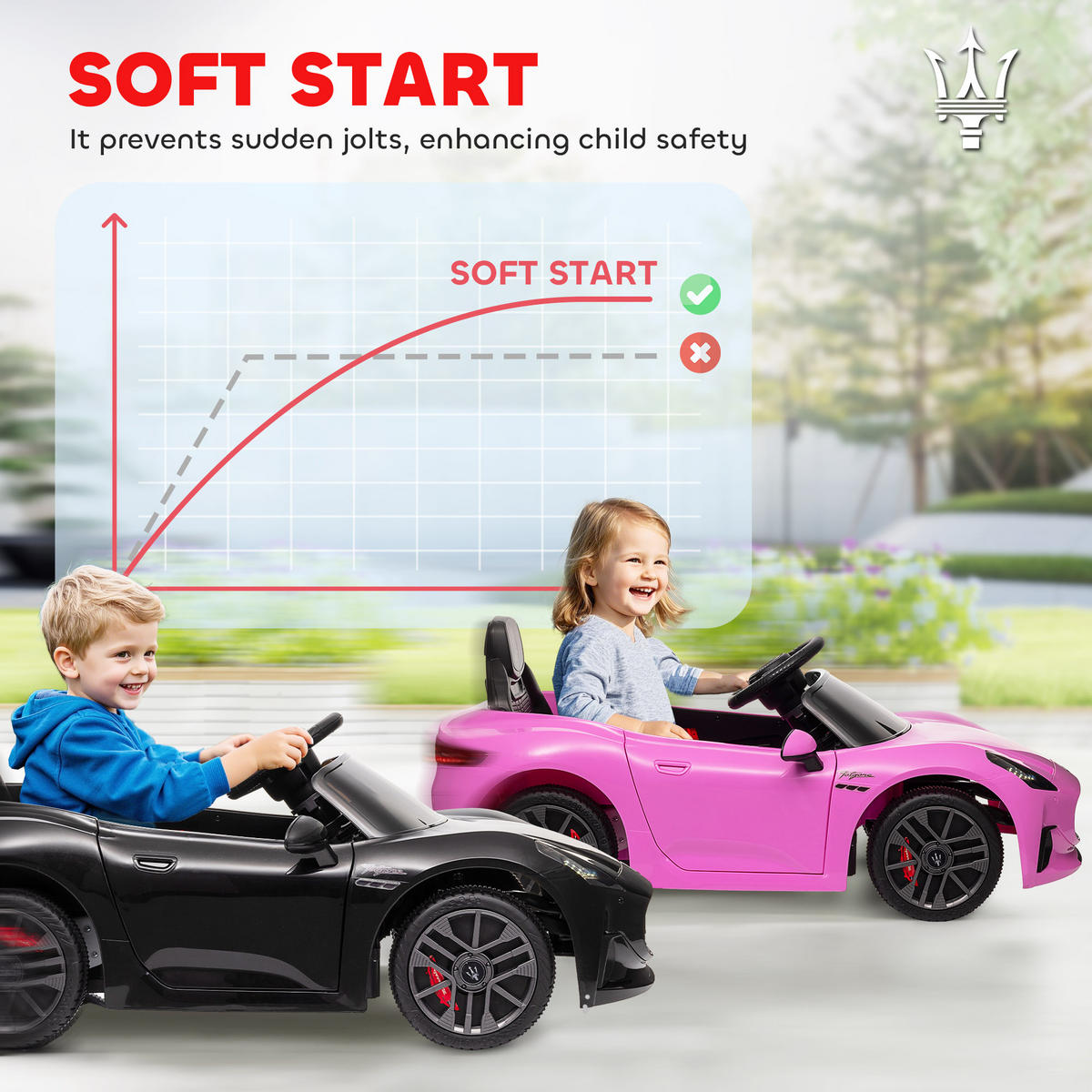 ELEKTRO-KINDERAUTO DE-13120 Fernbedienung Schwarz - Schwarz, Kunststoff (98/59/43cm) - ComfortXL