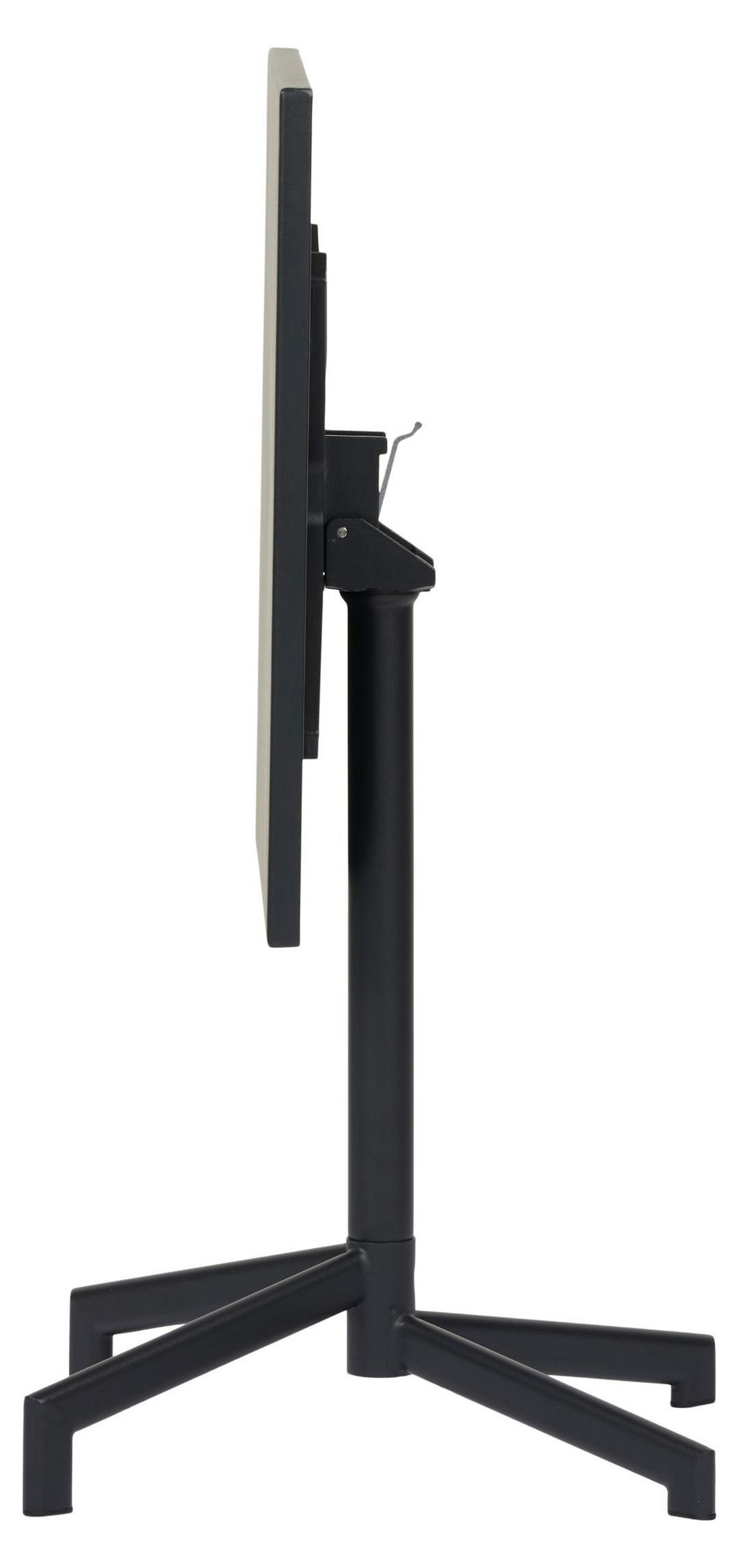 CAFÉTISCH, Adam, Schwarz, Stahl, 60 x 60 x 73 cm - Schwarz, Metall (60/60/73cm) - ebuy24