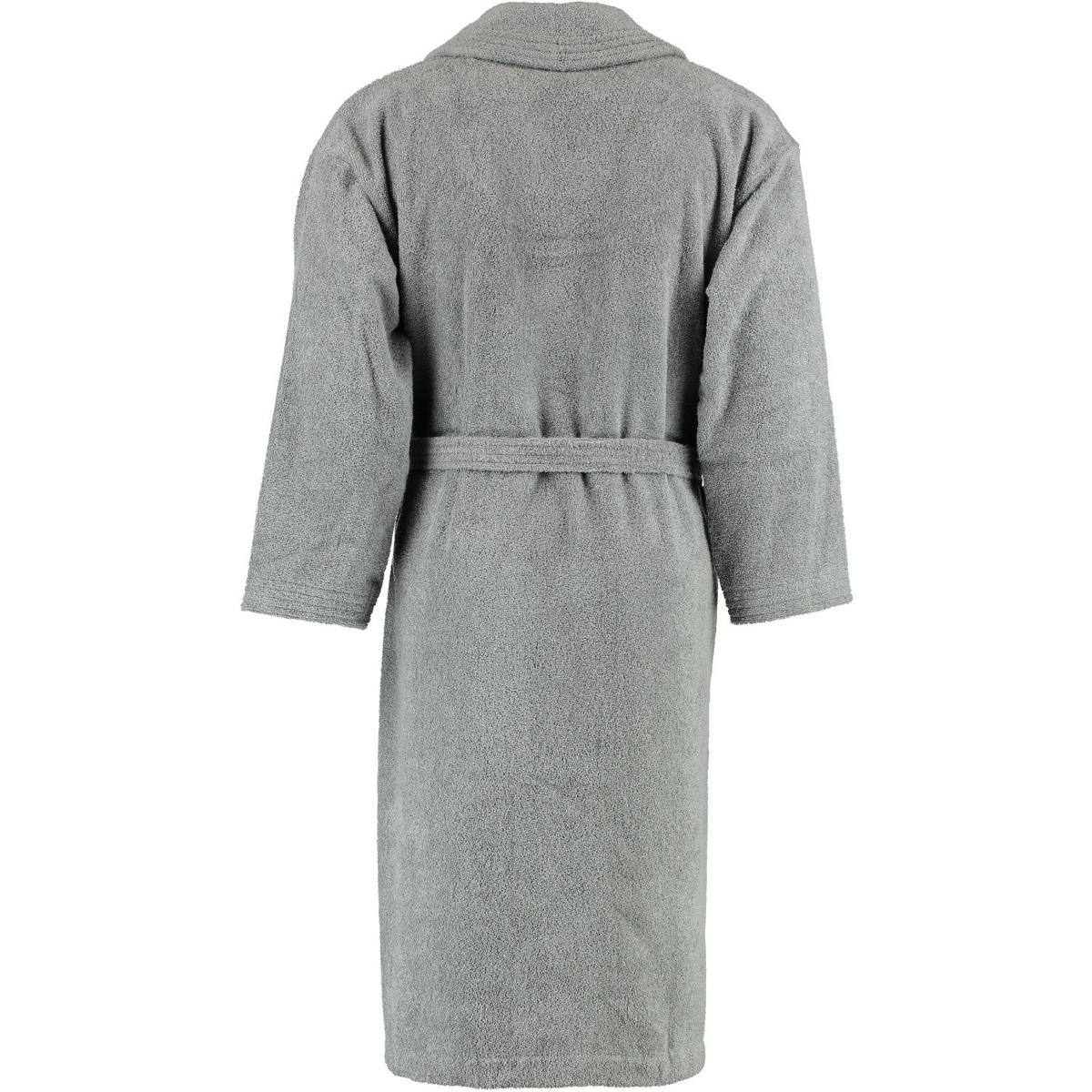 BADEMANTEL UNISEX SCHALKRAGEN SIR & LADY KIESEL - 85 - Grau, Textil (Snull) - Rhomtuft