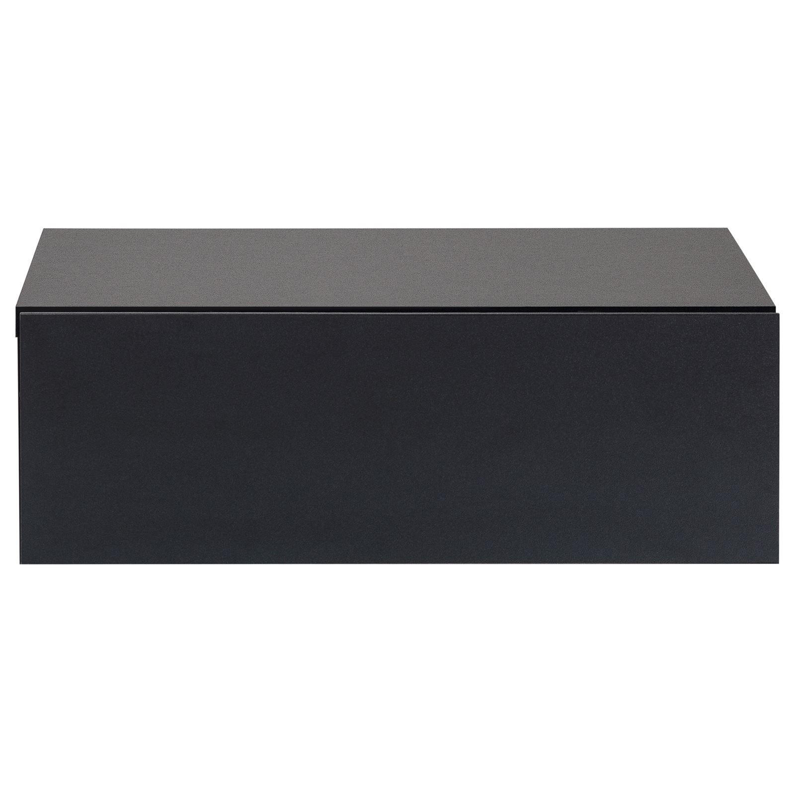 CARO-Möbel Nachttisch Schwarz 42x14x30 cm