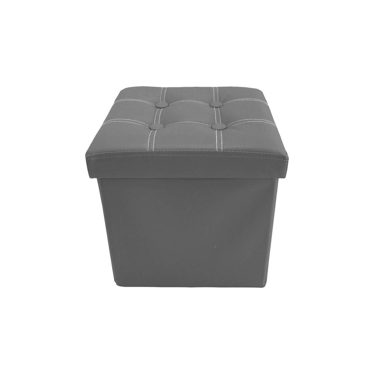 FUSSHOCKER Grau 30/30/30 cm - Grau, Textil (30/30/30cm) - Mobili Rebecca