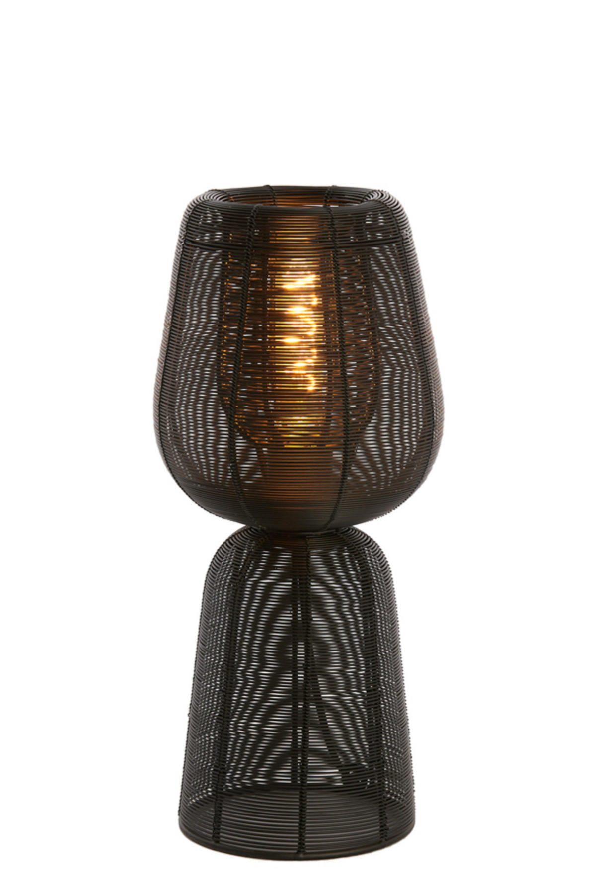 TISCHLAMPE Aboso Schwarz Ø18/42 cm - Schwarz, Metall (18/18/42cm) - Light & Living