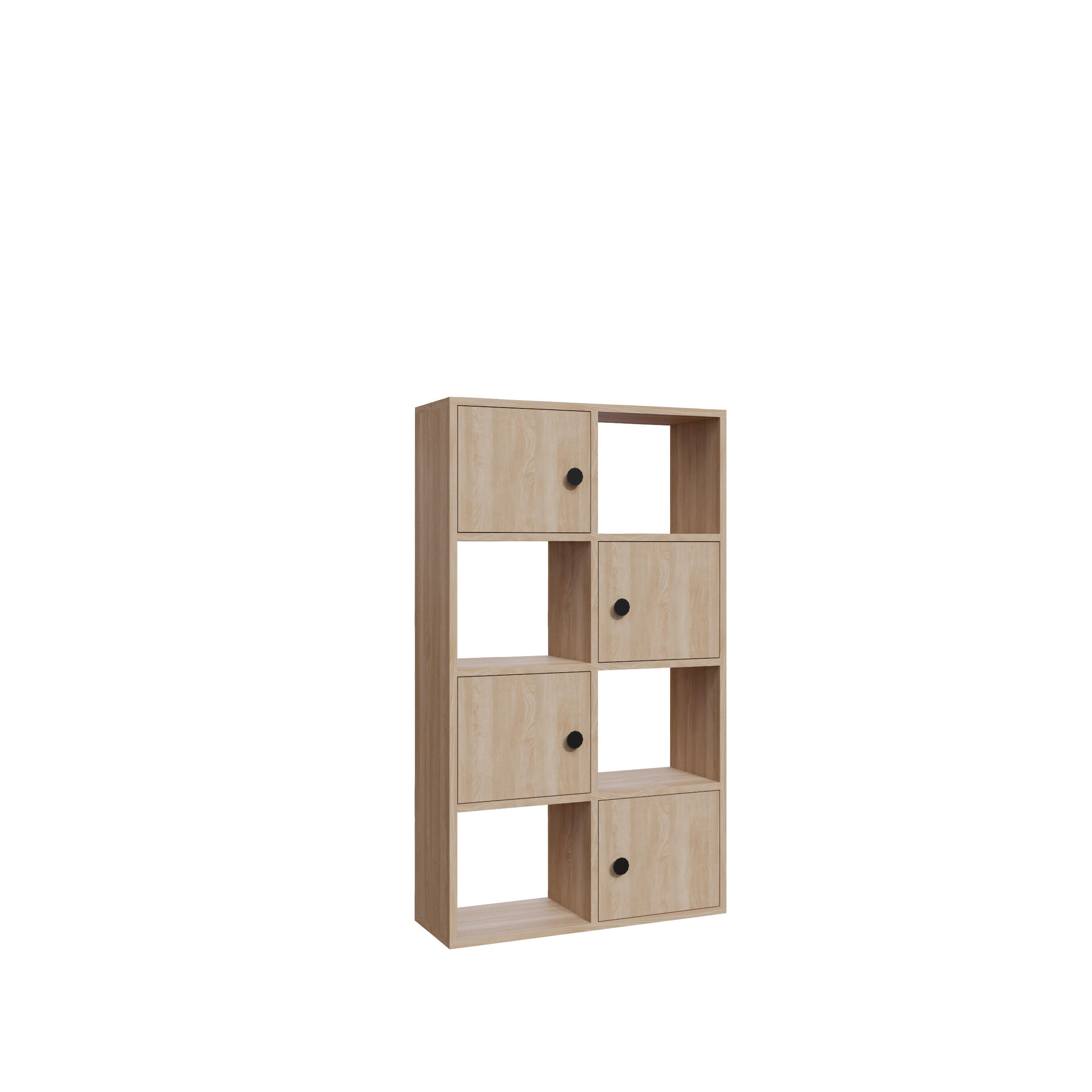 Decorotika Bücherregal Eiche 25x124.5x72 cm
