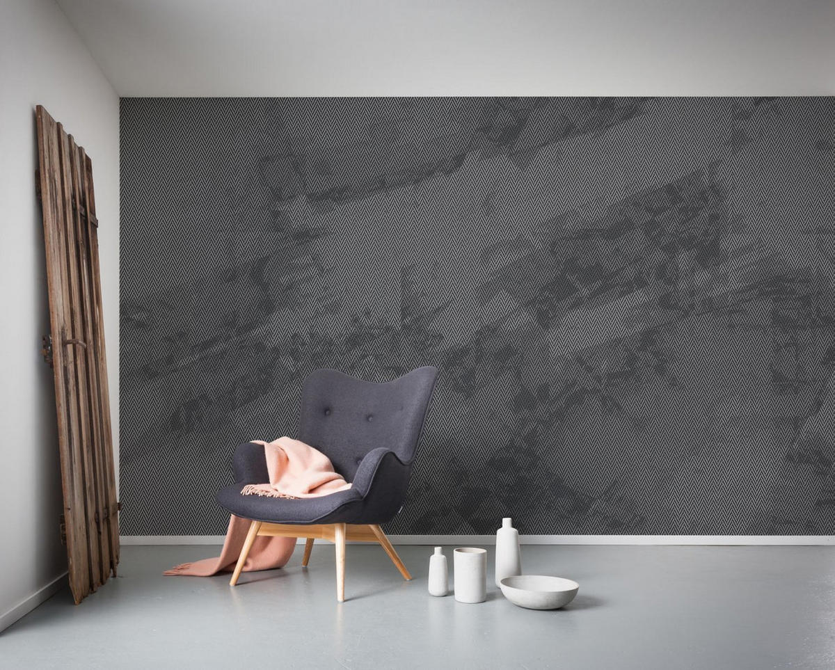 FOTOTAPETE künstlerisch 400 x 250 cm - Schwarz, Papier (400/250cm) - Sanders & Sanders
