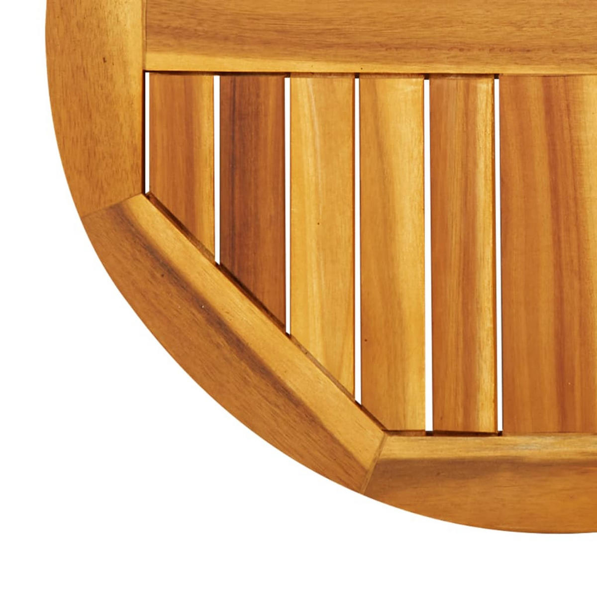 TISCHPLATTE Ø60/2 Cm Rund Massivholz Akazie - Braun, Holz (60/60/2cm) - vidaXL