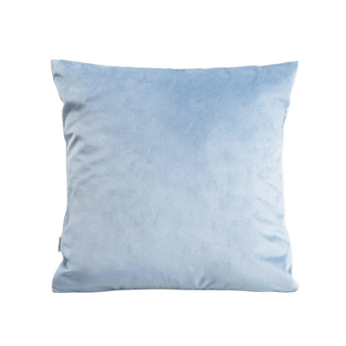 KOPFKISSENBEZUG Gosta blau 45/45 cm - Hellblau, Textil (45/45cm) - Homla