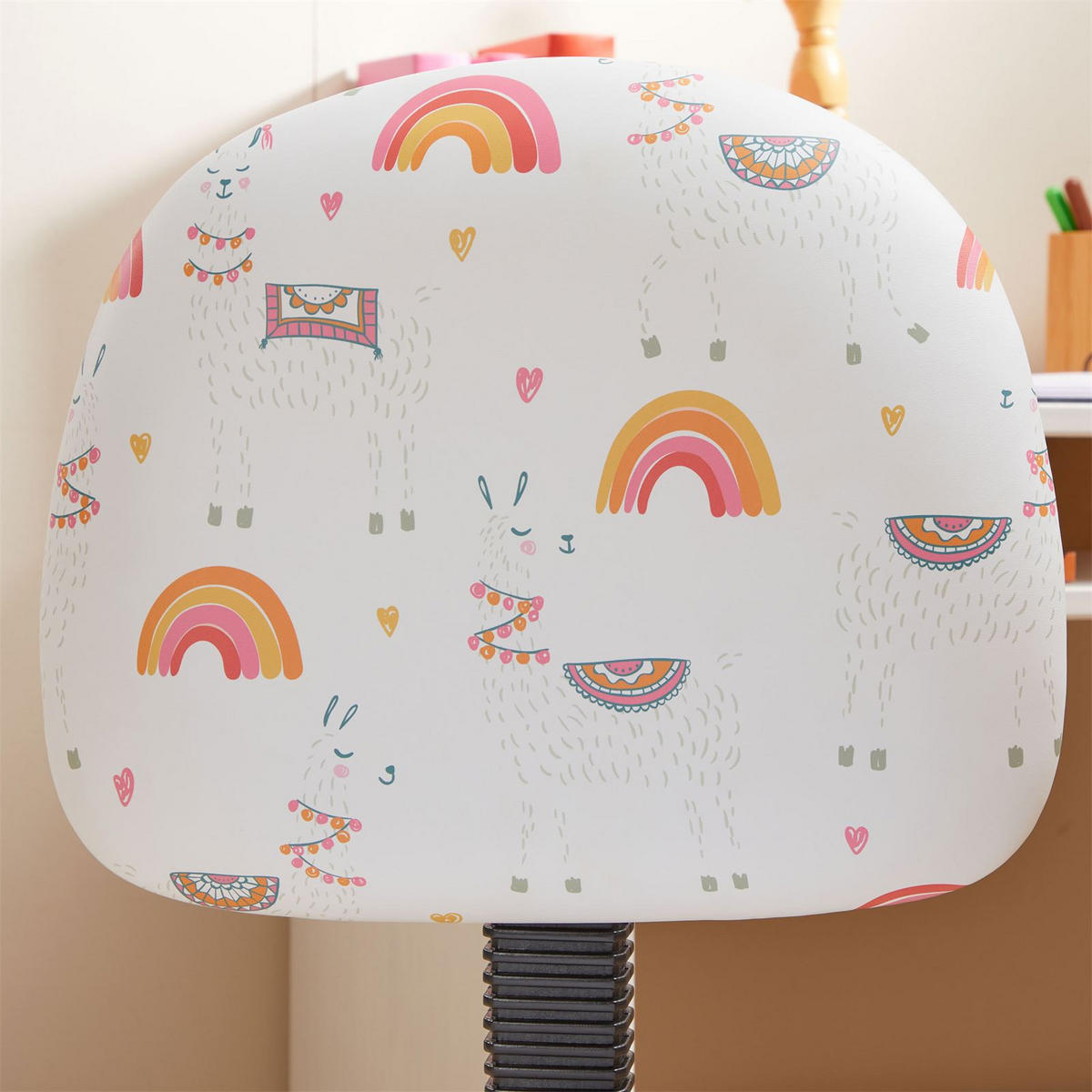 KINDERDREHSTUHL ALPACA - Weiß, Textil (40/80/40cm) - CARO-Möbel