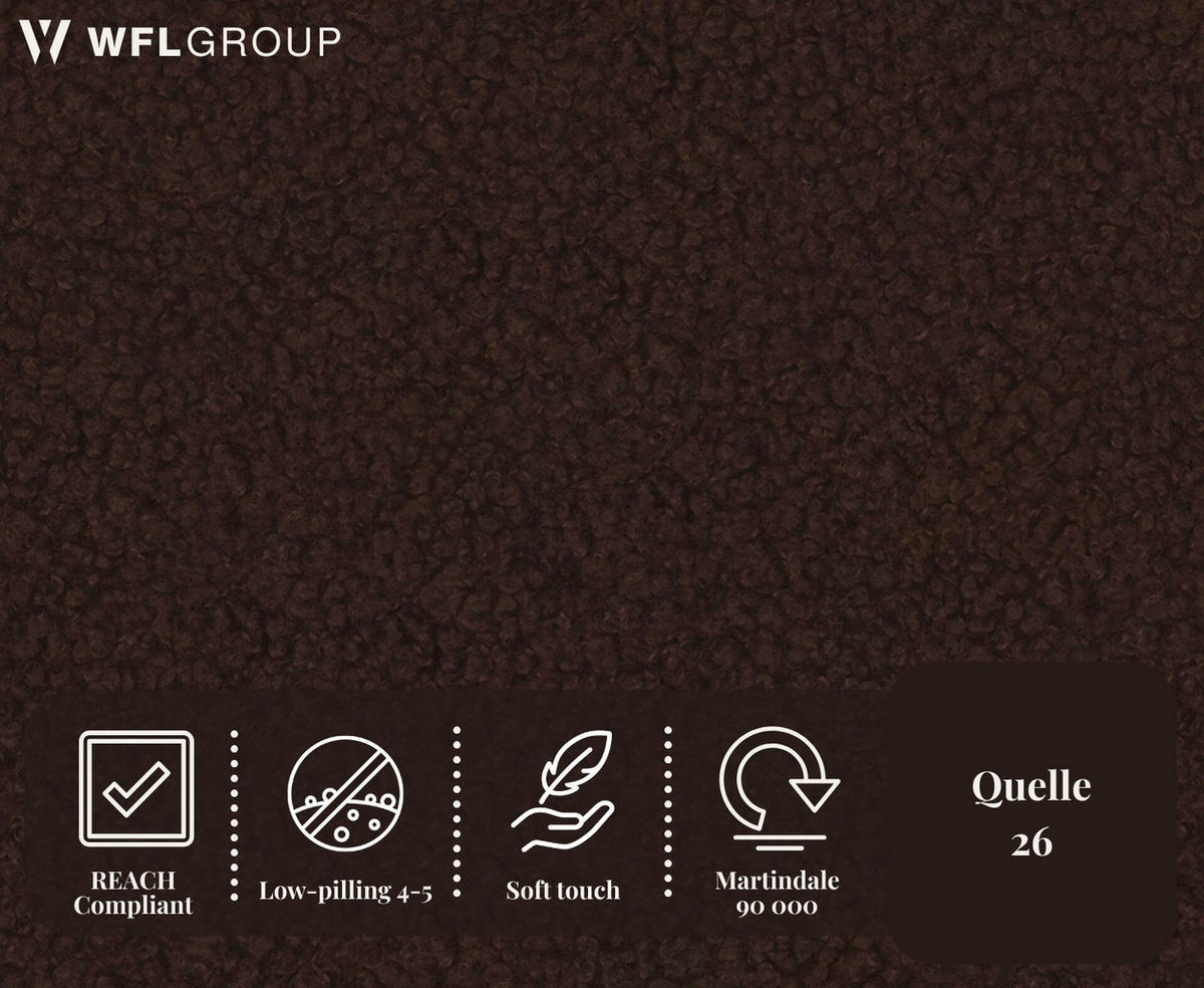 BOXBETT Allen mit Bettkasten, Boucle Braun 140x200 cm – inkl. H4 Taschenfederkern Matratze & Foam Topper - Schwarz/Braun, Holzwerkstoff/Metall (140/200cm) - WFL GROUP