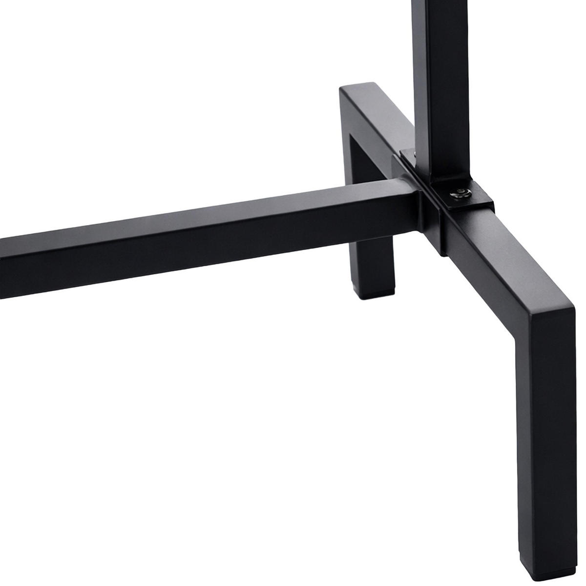 KLEIDERSTÄNDER 150x38x120-schwarz-Metall - Schwarz, Metall (150/120/38cm) - CLP