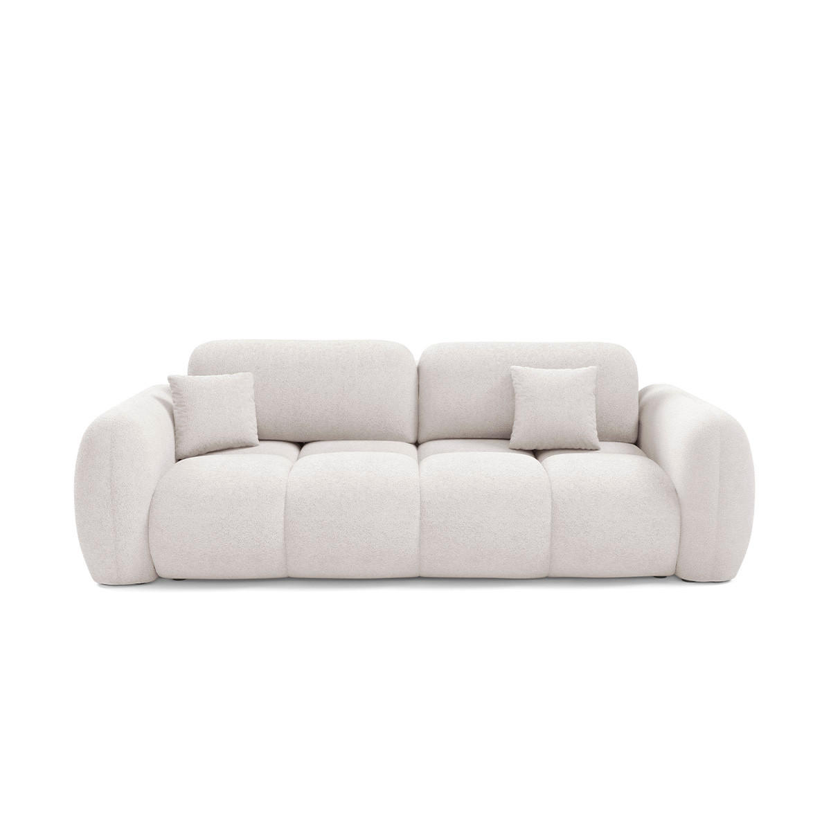 SOFA Livio 3 Sitzplätze Weiß - Weiß, Holz (270/95/121cm) - Petits-meubles