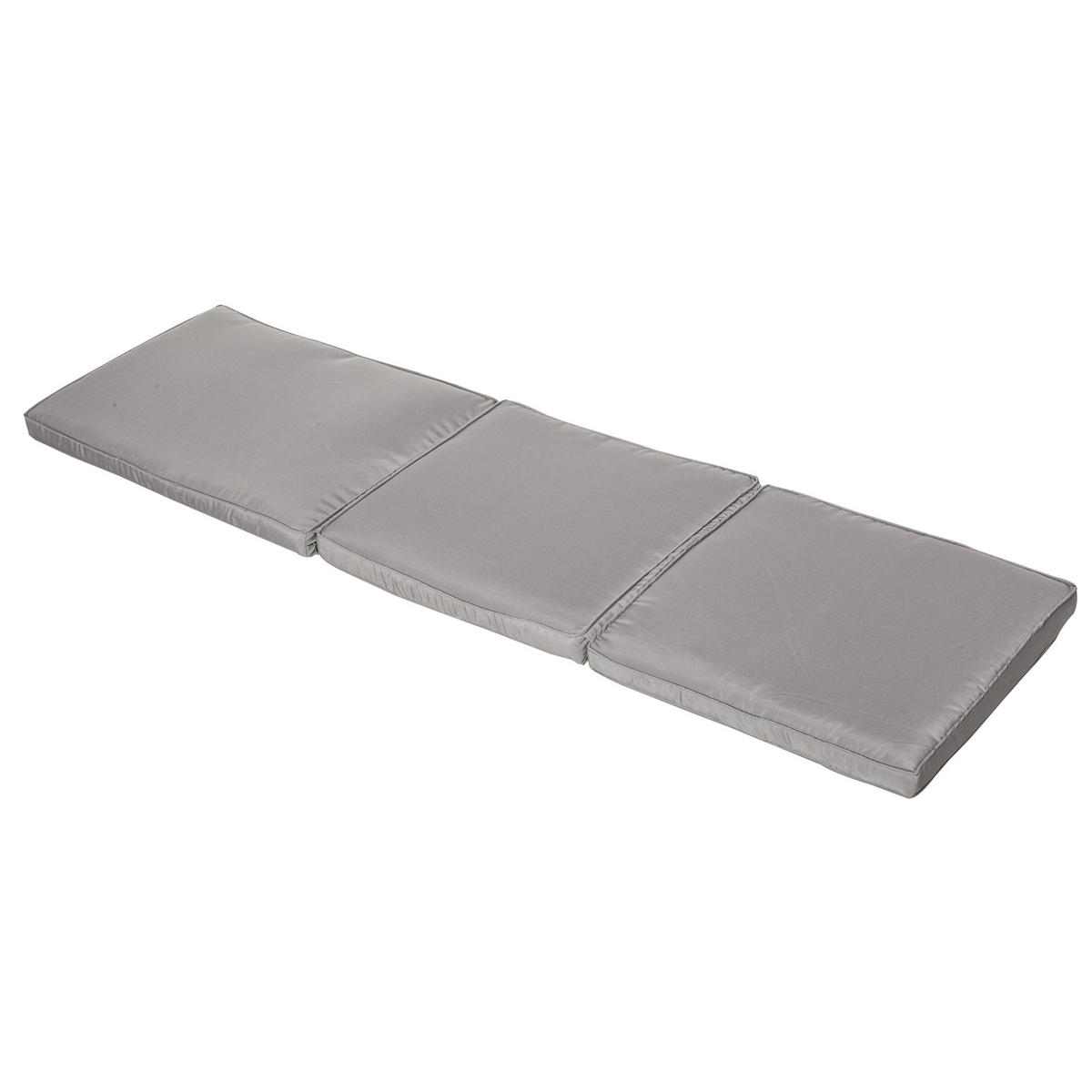 SONNENLIEGE DE-13565 5-fach verstellbar mit Rollen, abnehmbare Matratze Grau - Grau, Kunststoff/Metall (70/70/207cm) - ComfortXL