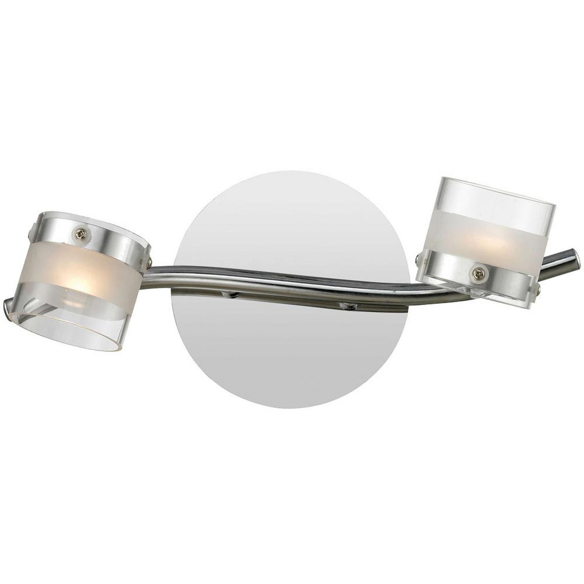 DECKENSPOTS LED Aluminium Glas Chrom 2-flammig beweglich - Silberfarben, Glas (29/12/15cm) - Esto