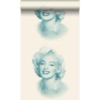 TAPETE Marilyn Monroe 53 cm x 10.05 m - Weiß, Papier (53/1000cm) - Origin Wallcoverings