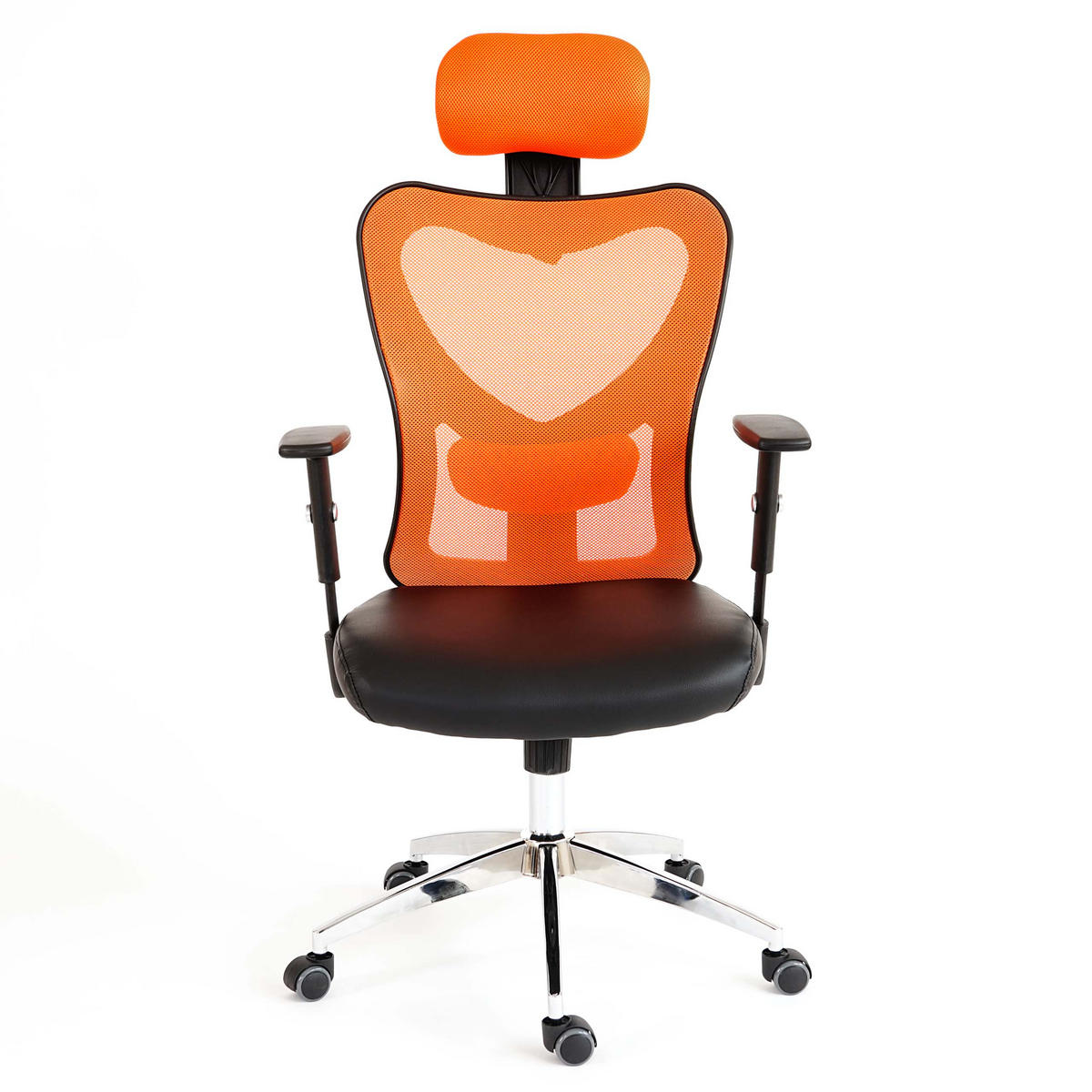 PROFI-BÜROSTUHL Orange - Orange, Textil (67/136/71cm) - MCW
