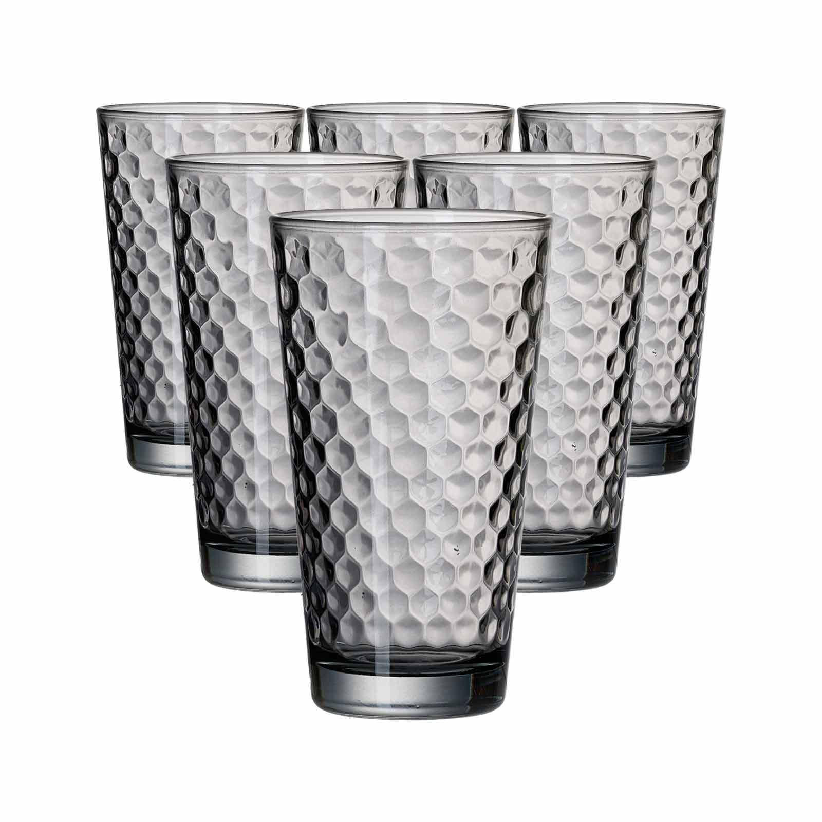 LONGDRINKGLÄSER Favo Grau 400 ml 6er Set - Grau, Glas (0.4L) - Ritzenhoff Breker