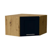 ECKHÄNGESCHRANK Oslo W10/60/36 Eiche Artisan / Indigo Matt 60 / 60 / 36cm - Eiche Artisan/Dunkelblau, Holz/Holzwerkstoff (60/36/60cm) - Feldmann-Wohnen