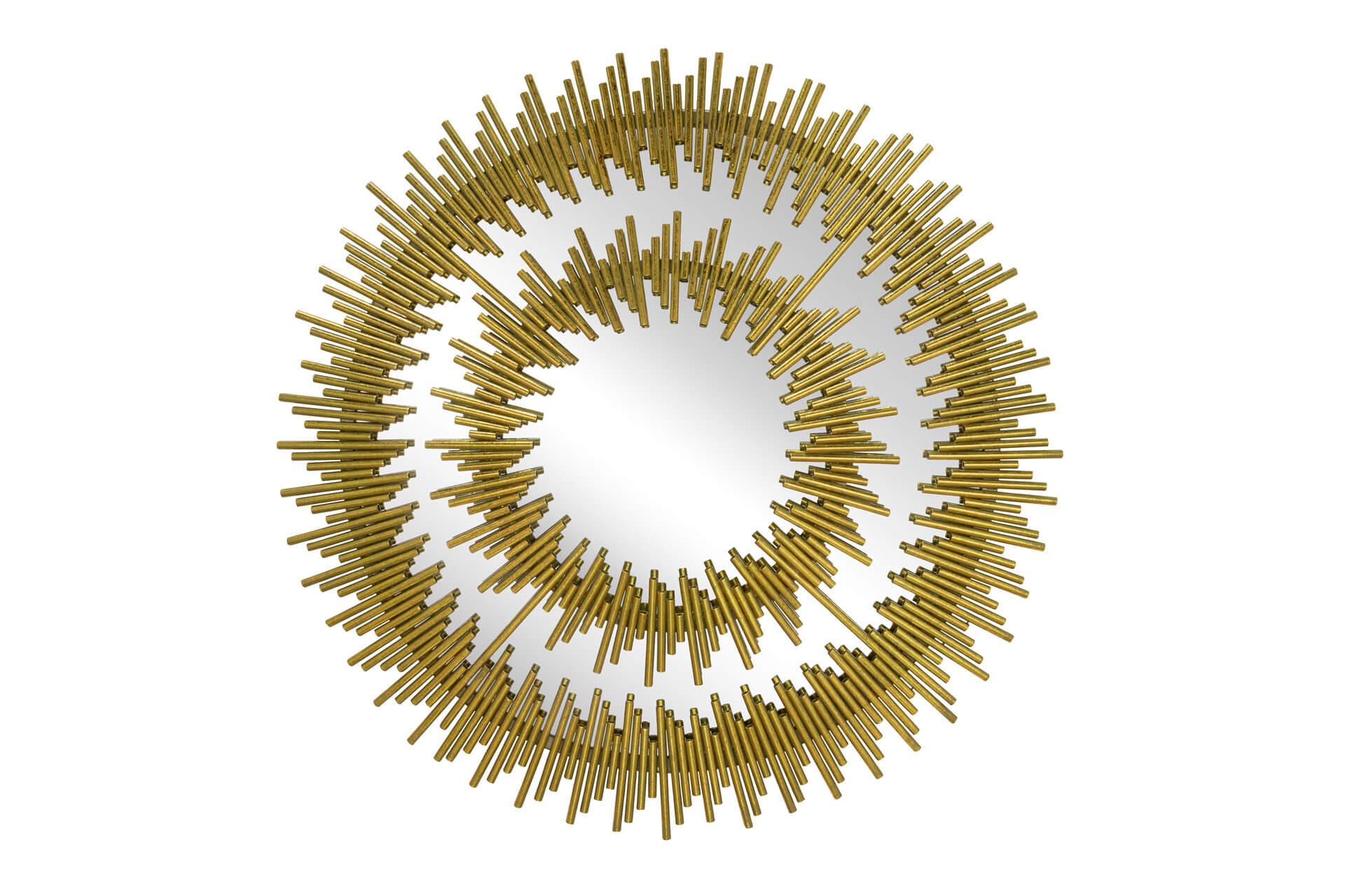 WANDSPIEGEL Gold 72/72 cm - Goldfarben, Metall (10.95/72/3cm) - KUNSTLOFT
