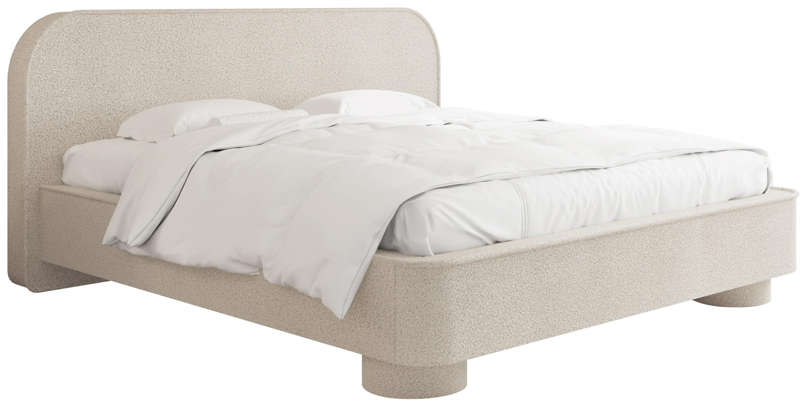 WFL Group Polsterbett Beige 180x200 cm