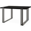 ESSTISCH Marina rechteckig ausziehbar, Schwarz 120-220/80/76 cm - Schwarz, Holzwerkstoff/Metall (120/80/76cm) - WFL GROUP