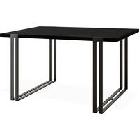 ESSTISCH Marina rechteckig ausziehbar, Schwarz 120-220/80/76 cm - Schwarz, Holzwerkstoff/Metall (120/80/76cm) - WFL GROUP