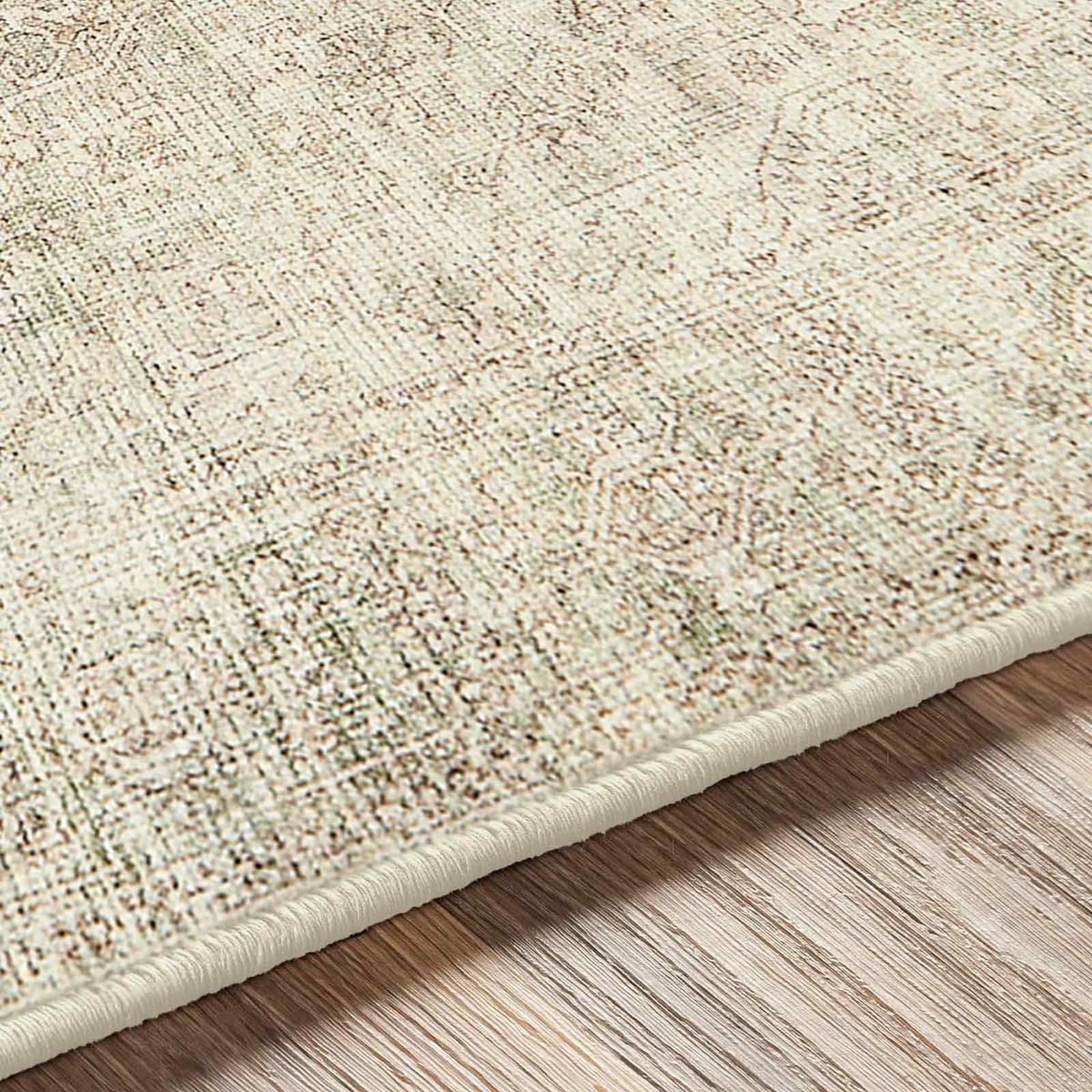VINTAGE-TEPPICH 160/220 cm Salbeigrün/Creme - Grün, Textil (160/213cm) - LIVABLISS