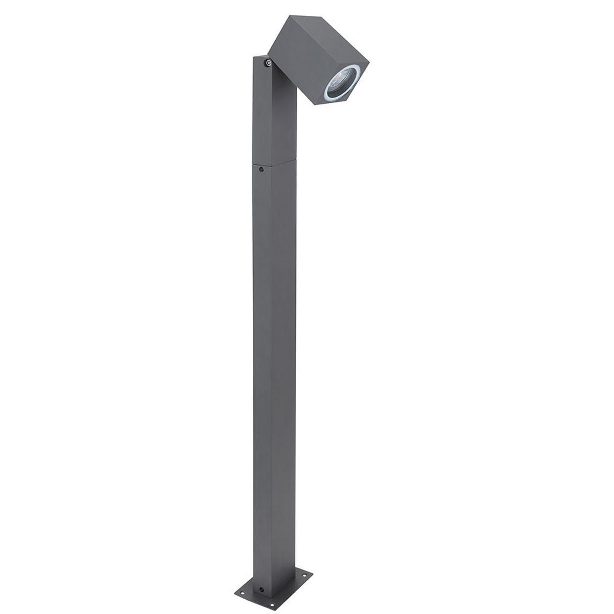 LED STEHLEUCHTE Aluminium Anthrazit - Anthrazit, Metall (11.5/7.2/80cm)
