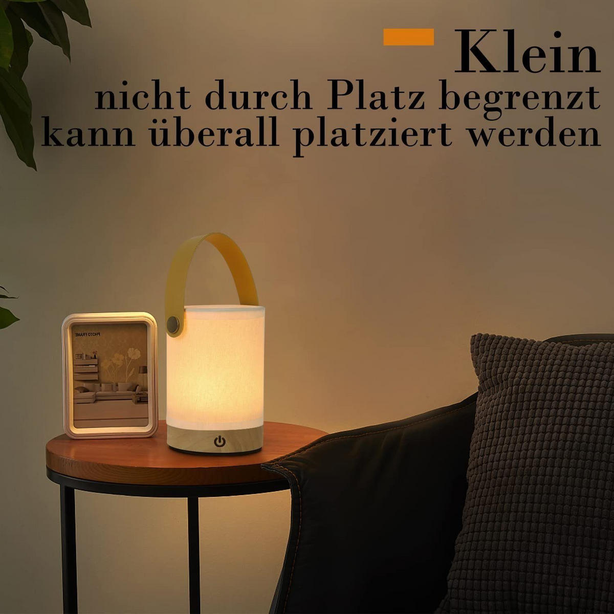 LED-TISCHLEUCHTE Handtasche 10/10/15 cm - Weiß, Holz (10/10/15cm) - Nettlife