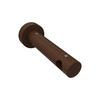 TRÄGER FÜR GARDINENSTANGEN 16 mm Ø, Adrian 1-läufig, Nussbaum - Nussbaumfarben, Holz (14.1/5.3/5.3cm) - INTERDECO