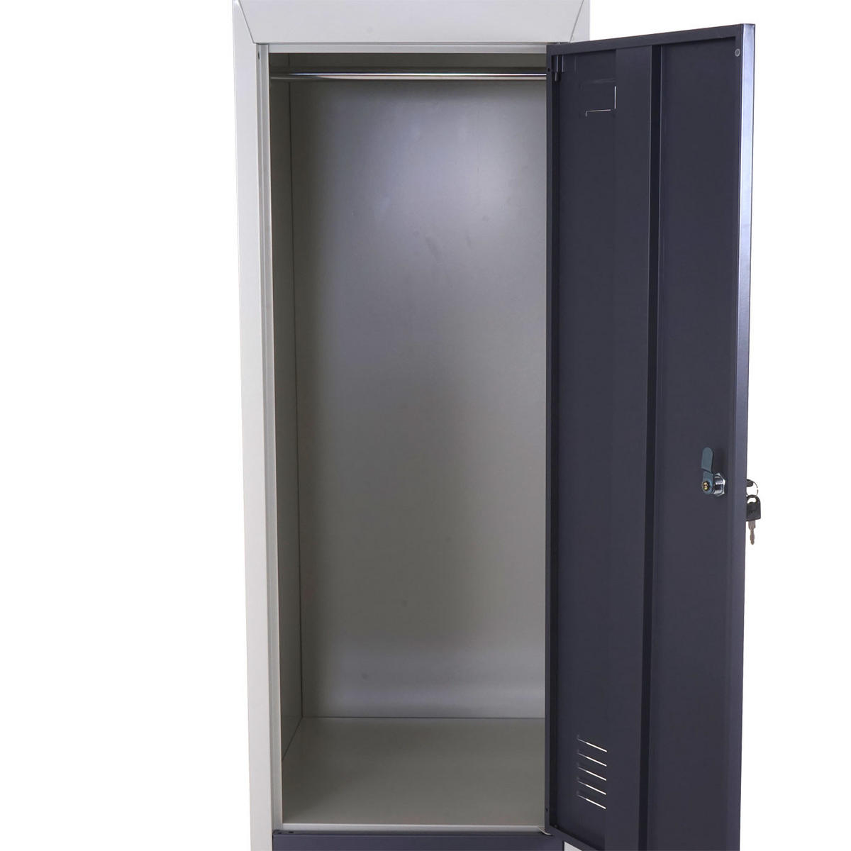 SCHLIESSFACH Grau - Grau, Metall (38/185/45cm) - MCW