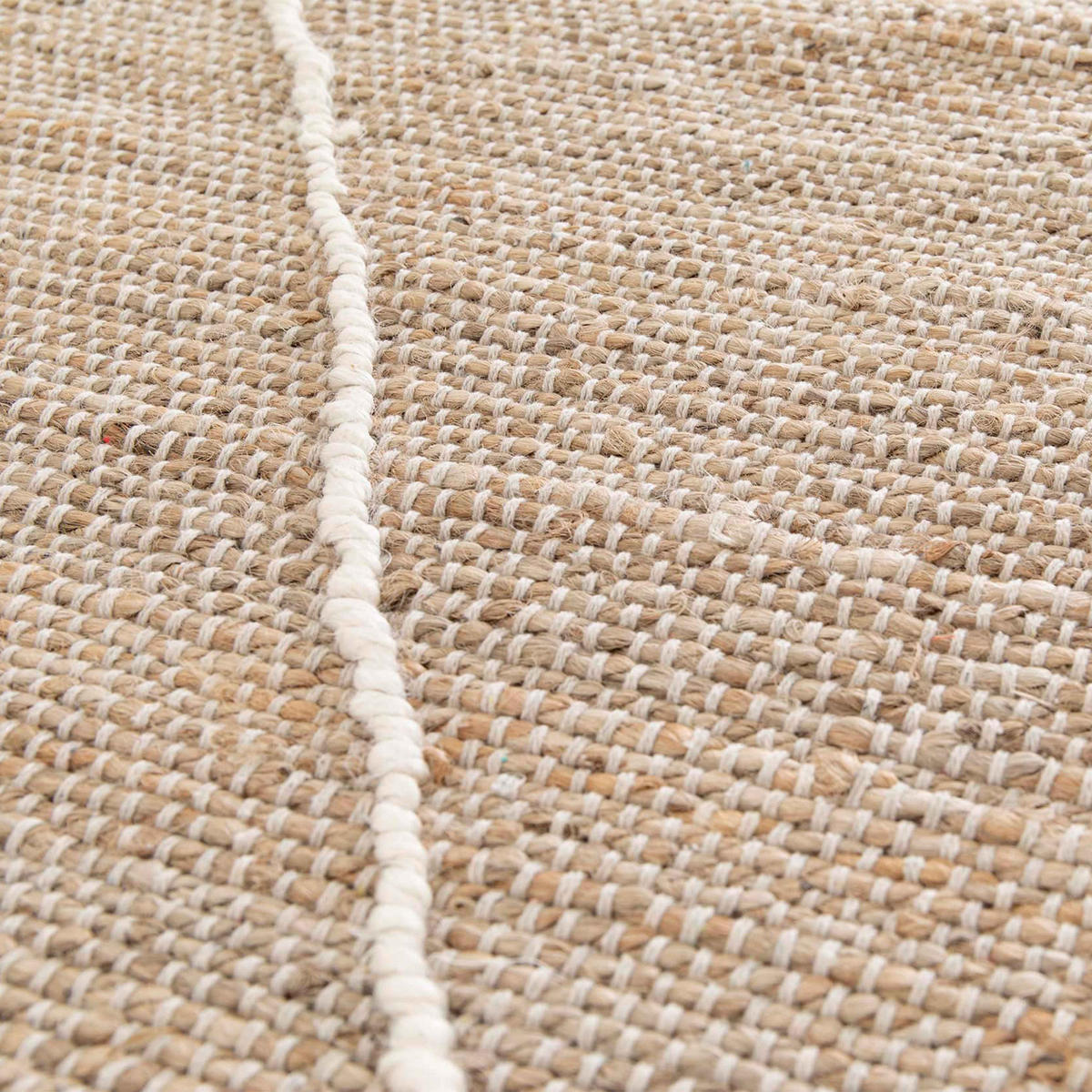 TEPPICH, 80 x 200 cm, Cremefarbe - Creme, Textil (200/80cm) - Oviala