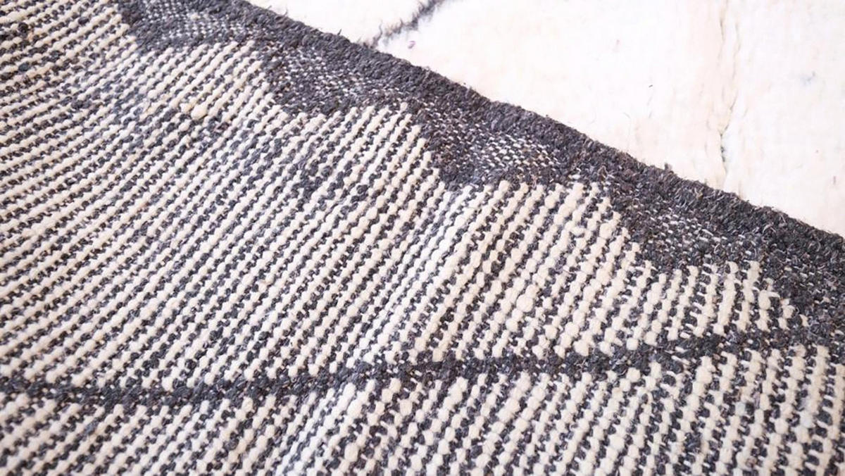 BERBERTEPPICH aus reiner Wolle 168x 261 cm - Beige, Naturmaterialien (168/261cm) - AFK Living