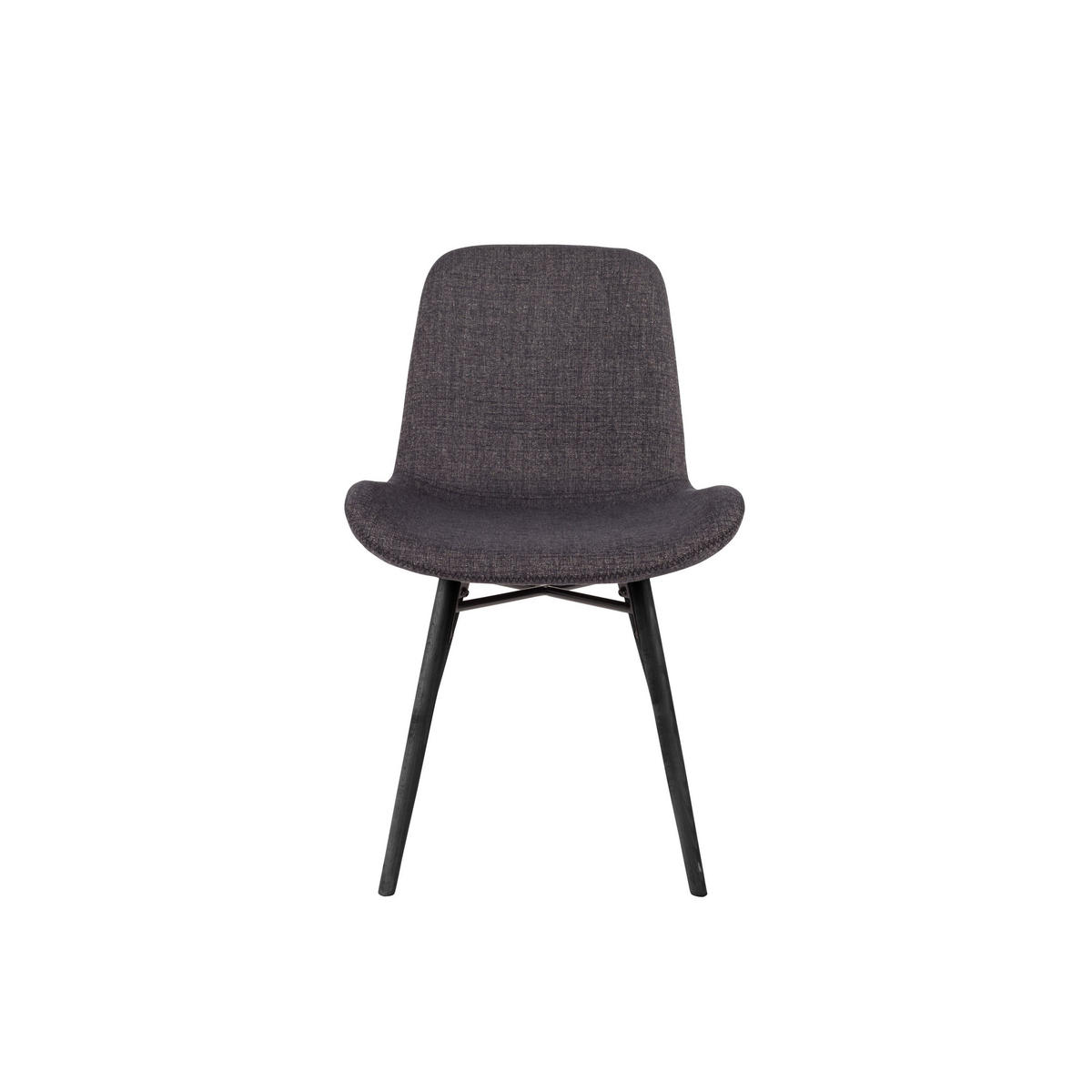 ESSZIMMERSTUHL Lester Sitzfläche Anthrazit - 2 er Set - Grau, Textil (50/80.5/55cm) - Housecraft Living