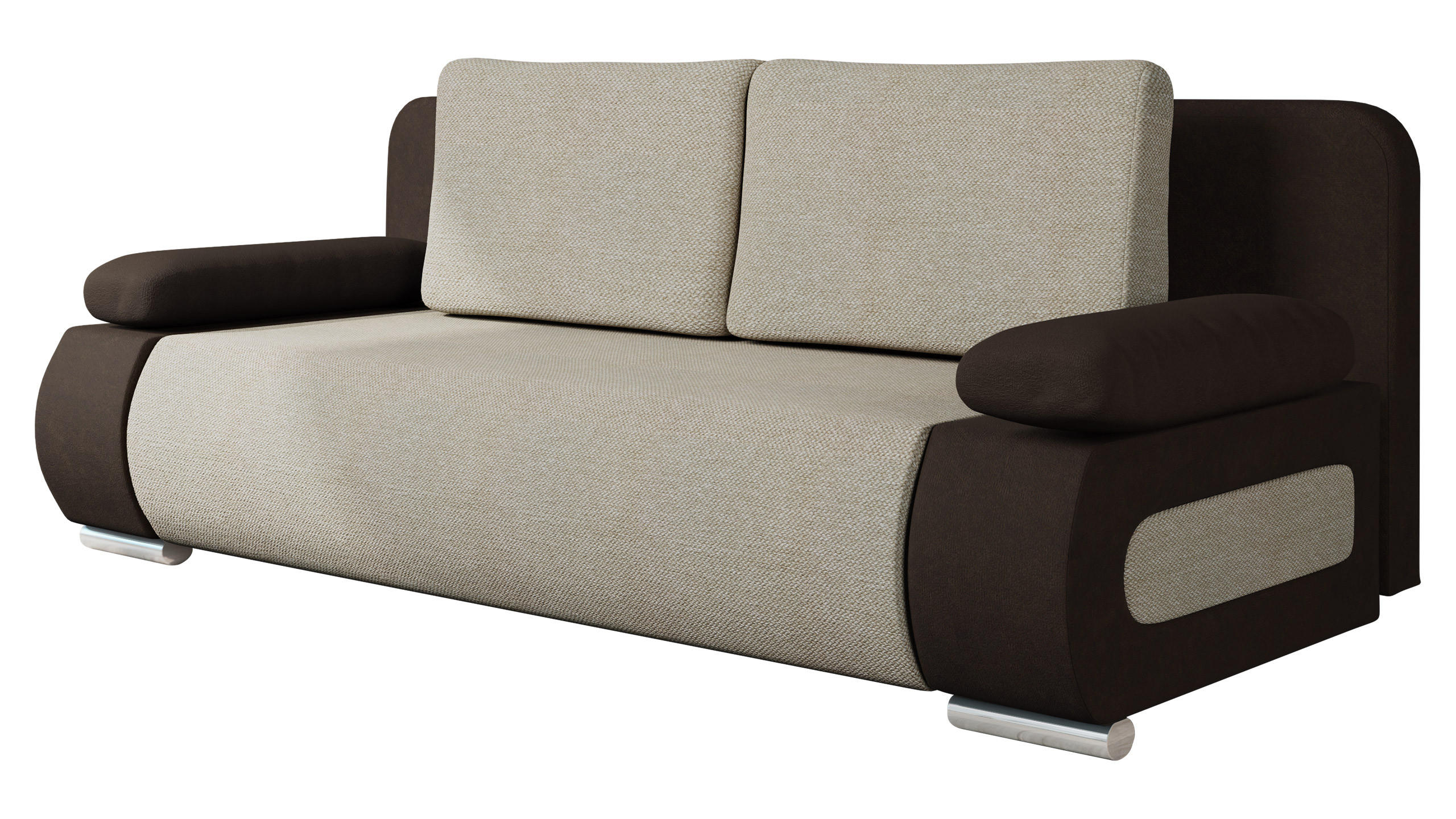SCHLAFSOFA Emma - Beige, Holz/Kunststoff (200/77/92cm) - MIRJAN24