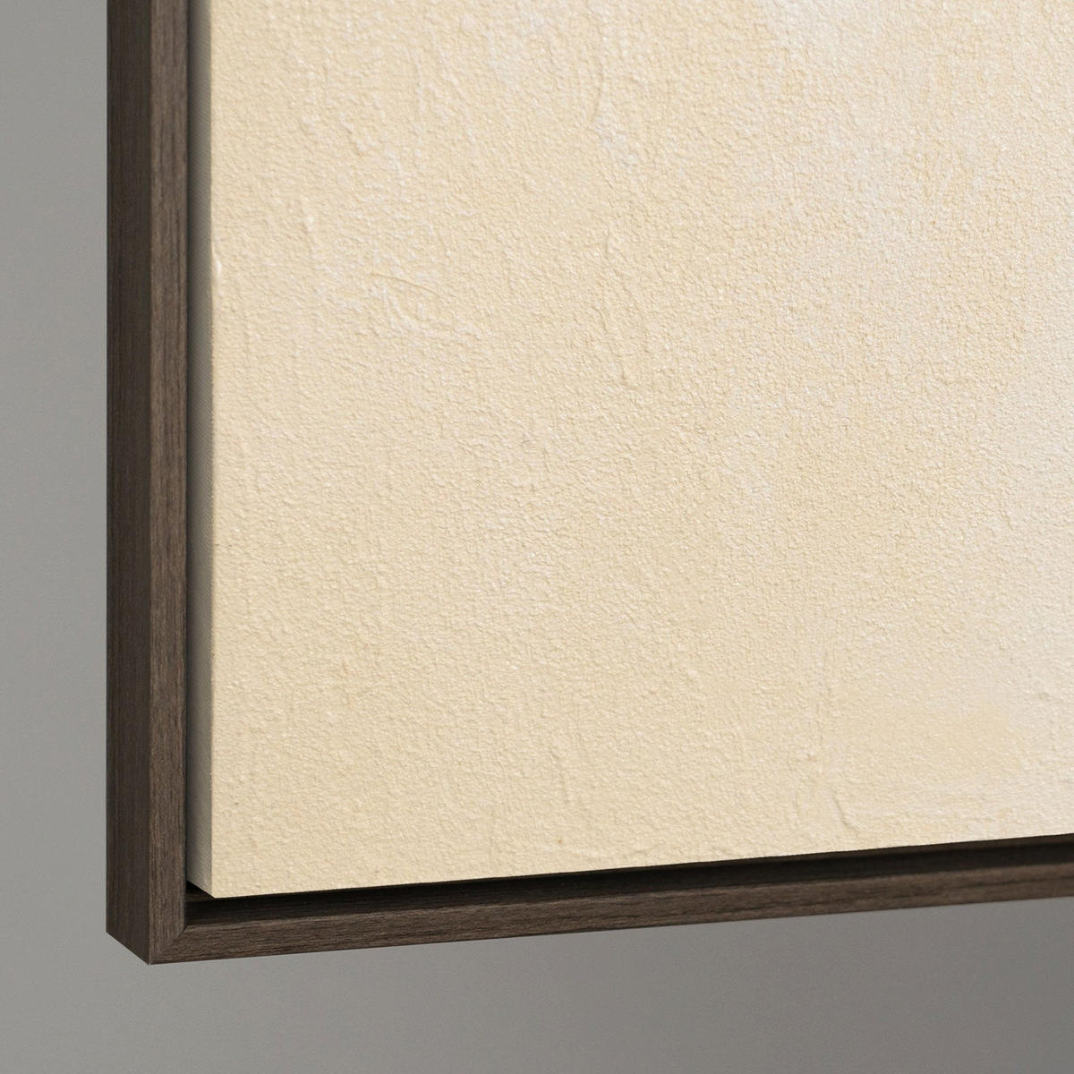 GEMÄLDE Verflechtung Schattenfugenrahmen Grau 120x80 cm - Grau, Holz (120/80cm) - YS-art gallery