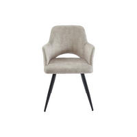 STUHL - 54 cm x 59 cm - Stoff - Beige - KADIJA - Beige, Textil (54/85/59cm) - Vente-Unique