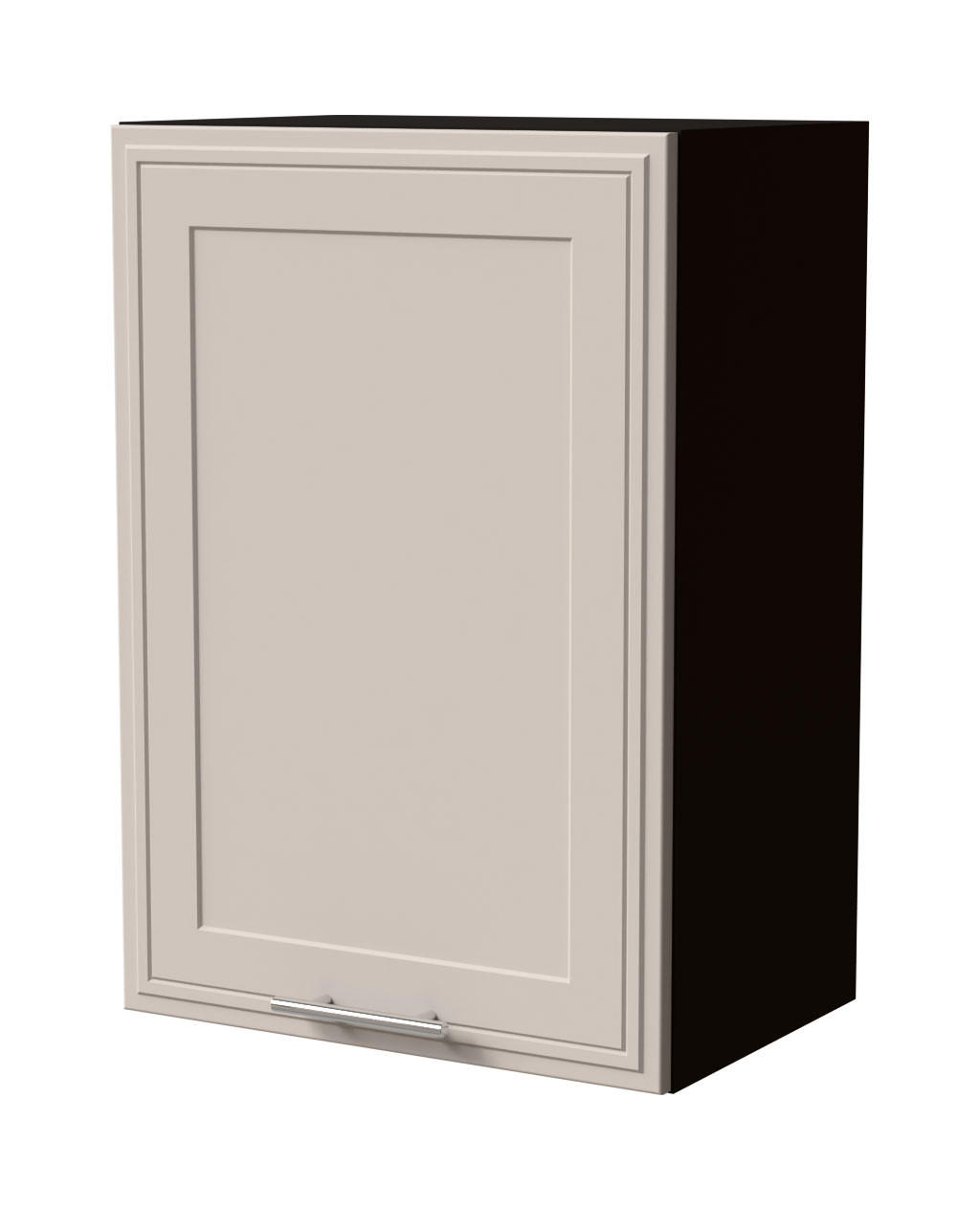 HÄNGESCHRANK Salo W2/50 Schwarz / Kaschmir Matt 50 / 32,5 / 72cm - Kaschmir/Schwarz, Holz/Holzwerkstoff (50/72/32.5cm) - Feldmann-Wohnen