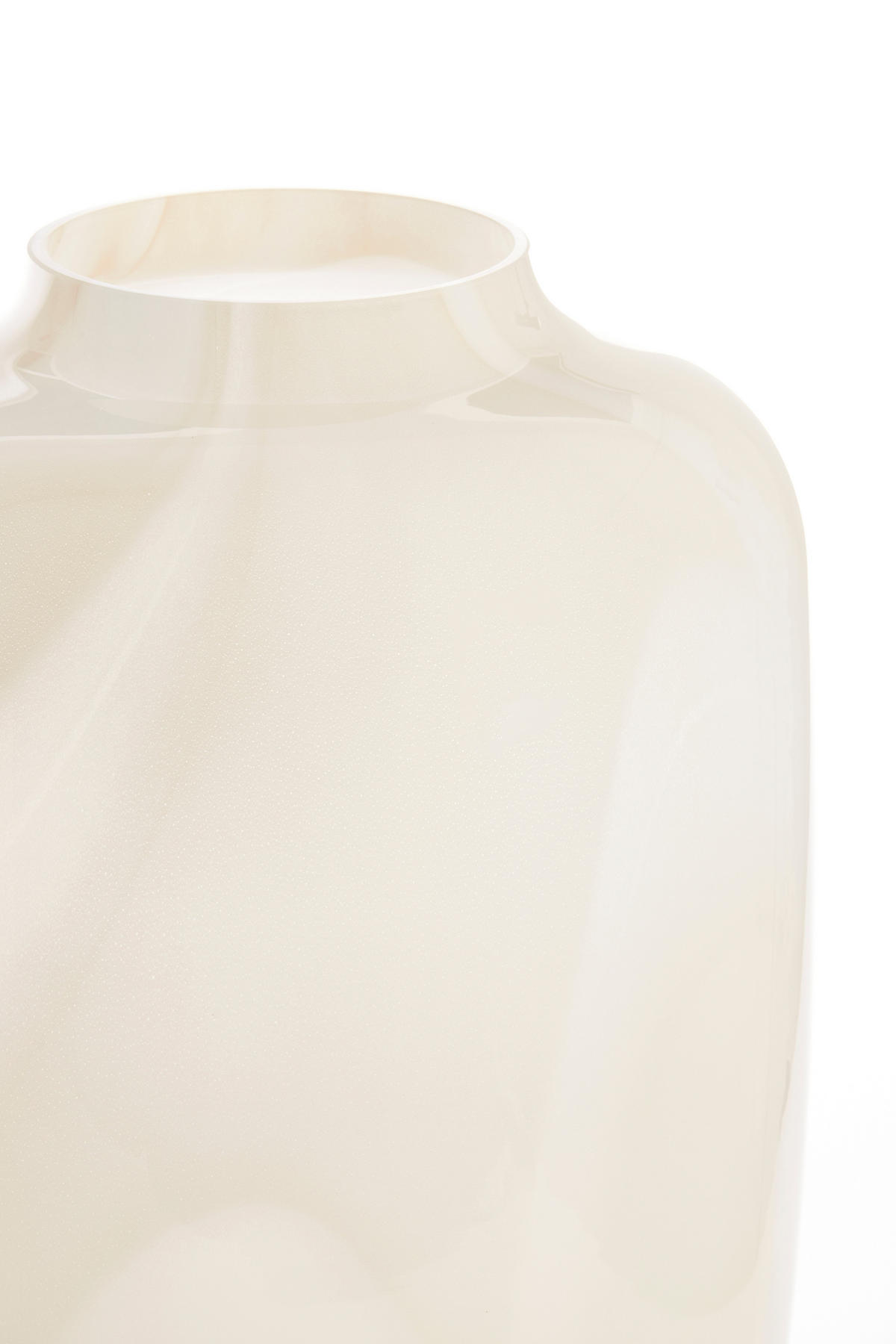 VASE Kobala Weiß Ø34/50 cm - Weiß, Glas (34/50cm) - Light & Living