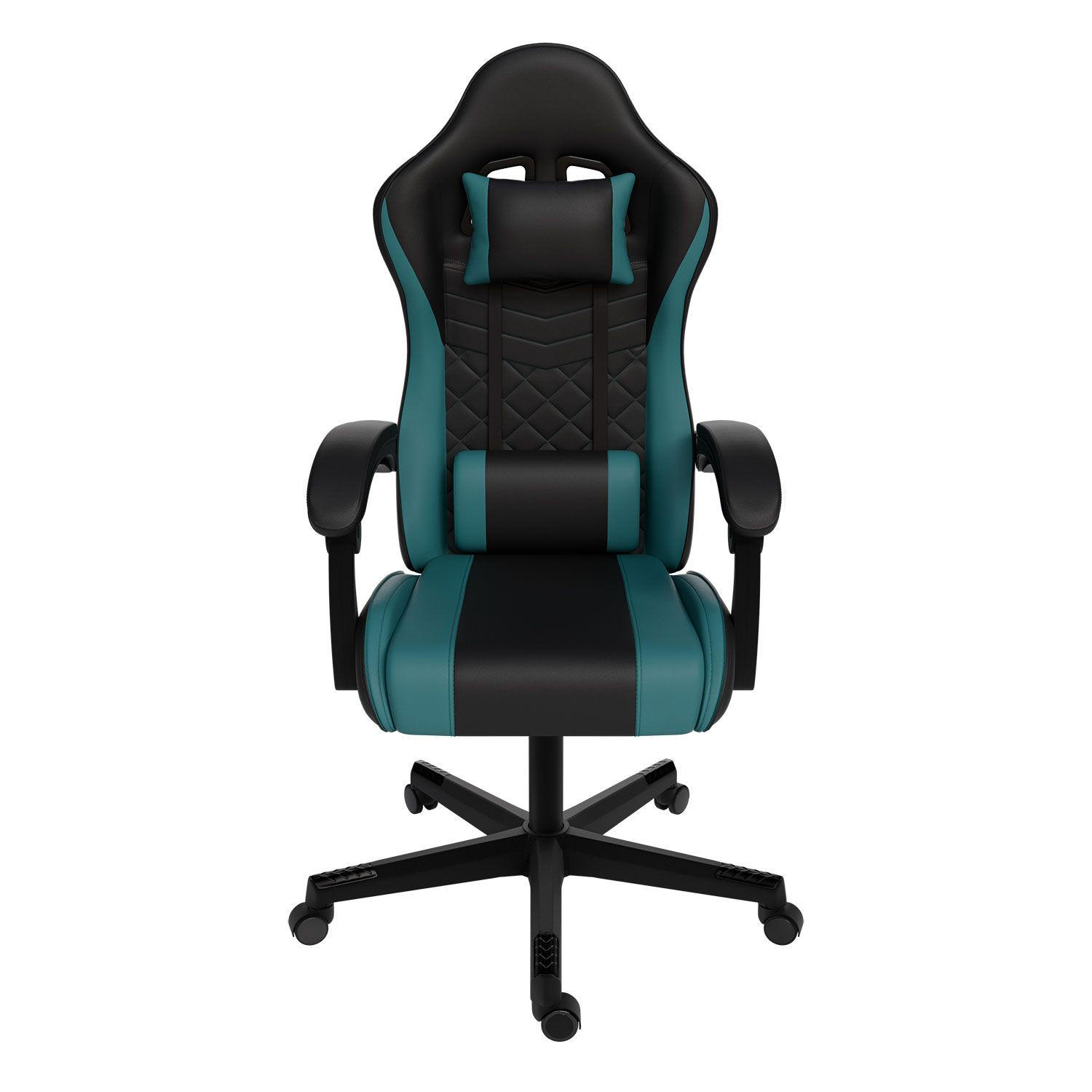 GAMINGSTUHL HyperSeat schwarz/türkis - Türkis, Kunststoff (63/131/121cm) - Juskys