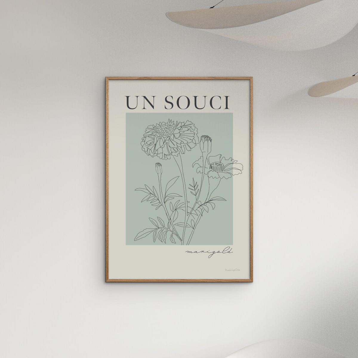POSTER Wild Apple - French Flower Poster II - Grün, Papier (50/70/0.1cm) - Poster&Frame